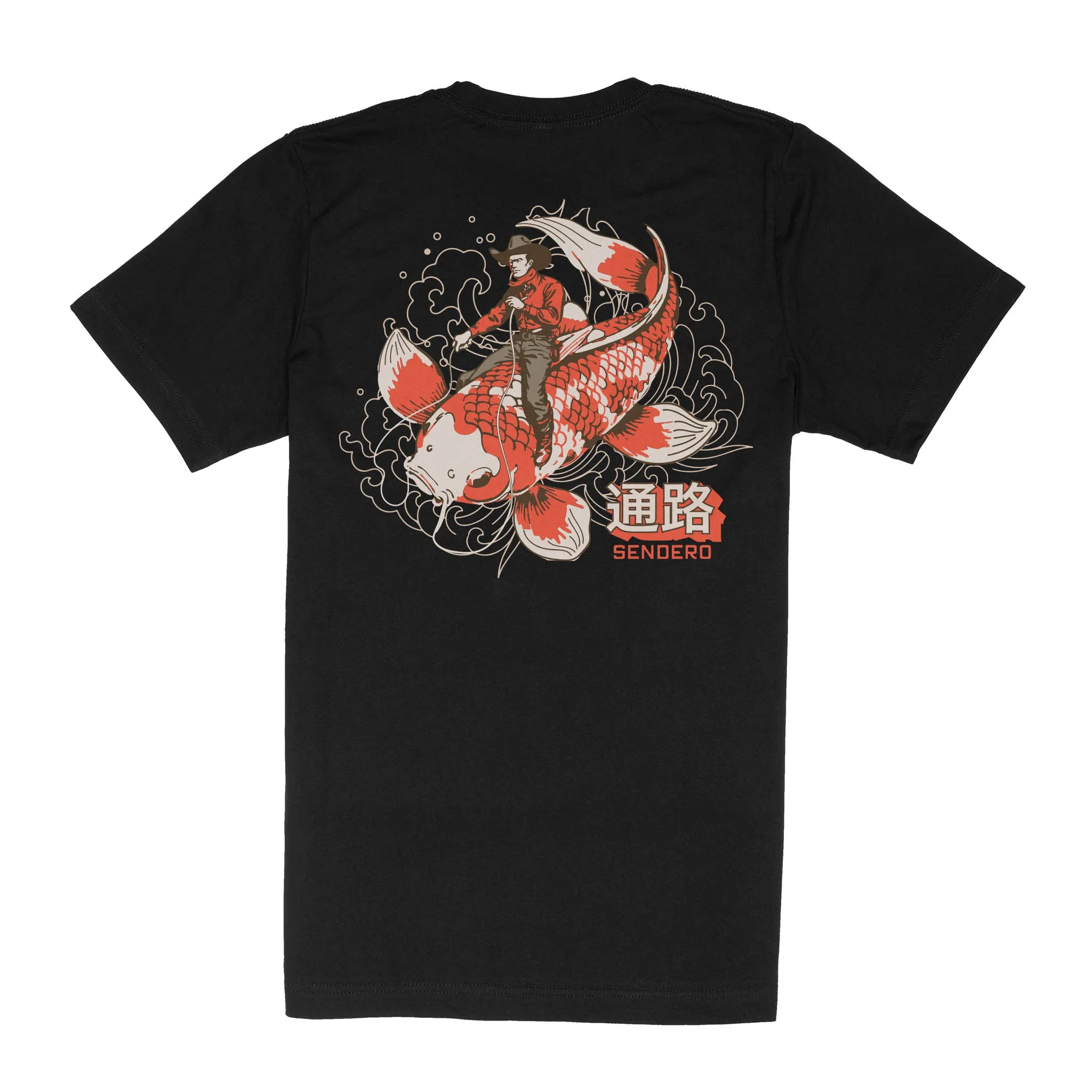 Koi Bronc T-Shirt - Black sold by Sendero Provisions CO product image thumbnail 5