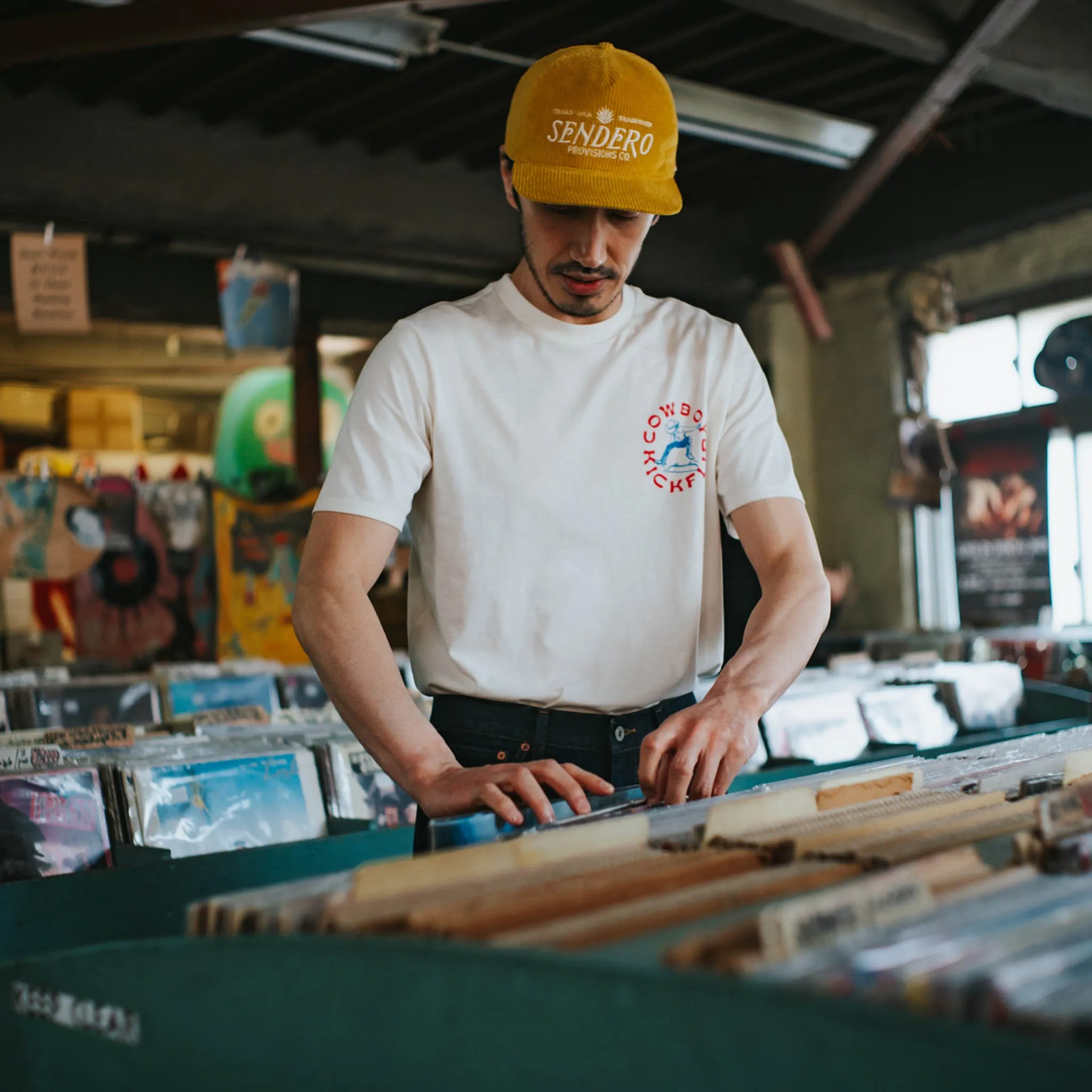 Cowboy Kickflip T-Shirt - Vintage White sold by Sendero Provisions CO product image thumbnail 5