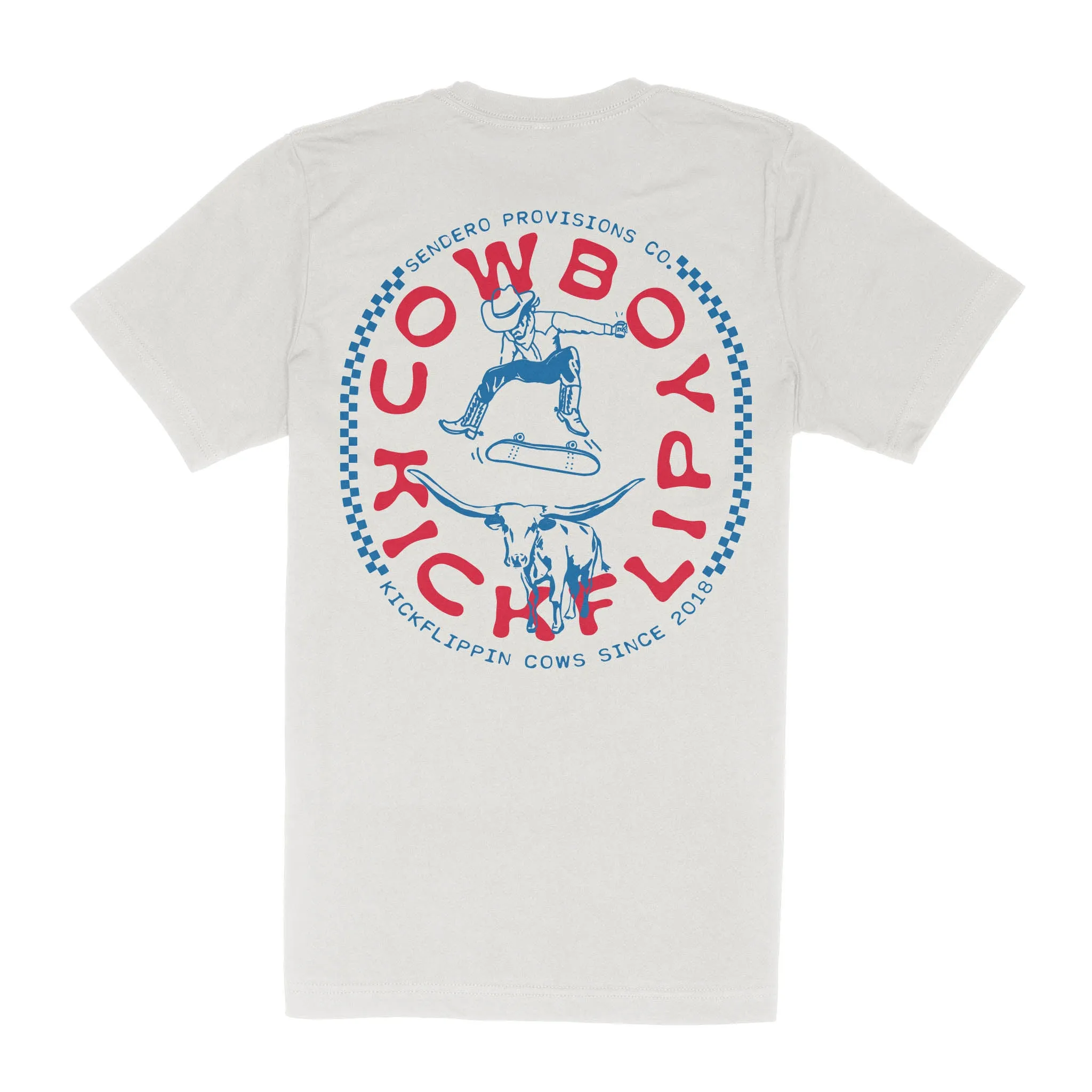 Cowboy Kickflip T-Shirt - Vintage White sold by Sendero Provisions CO product image thumbnail 4