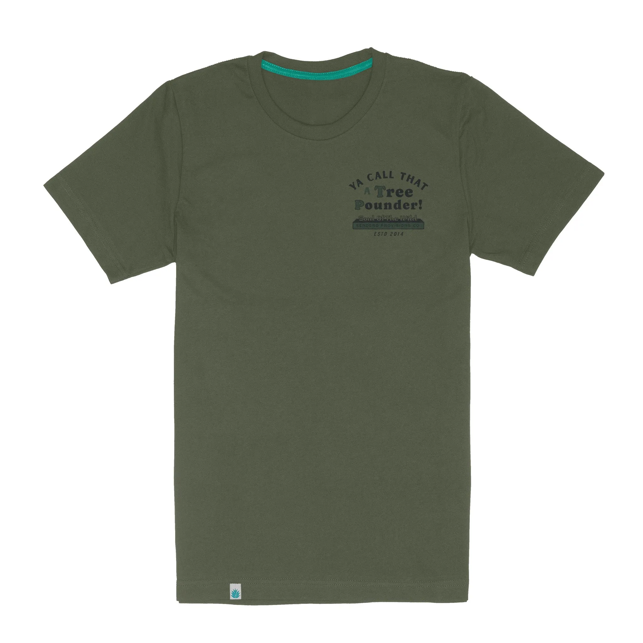 Tree Pounder T-Shirt - Army Green sold by Sendero Provisions CO product image thumbnail 2