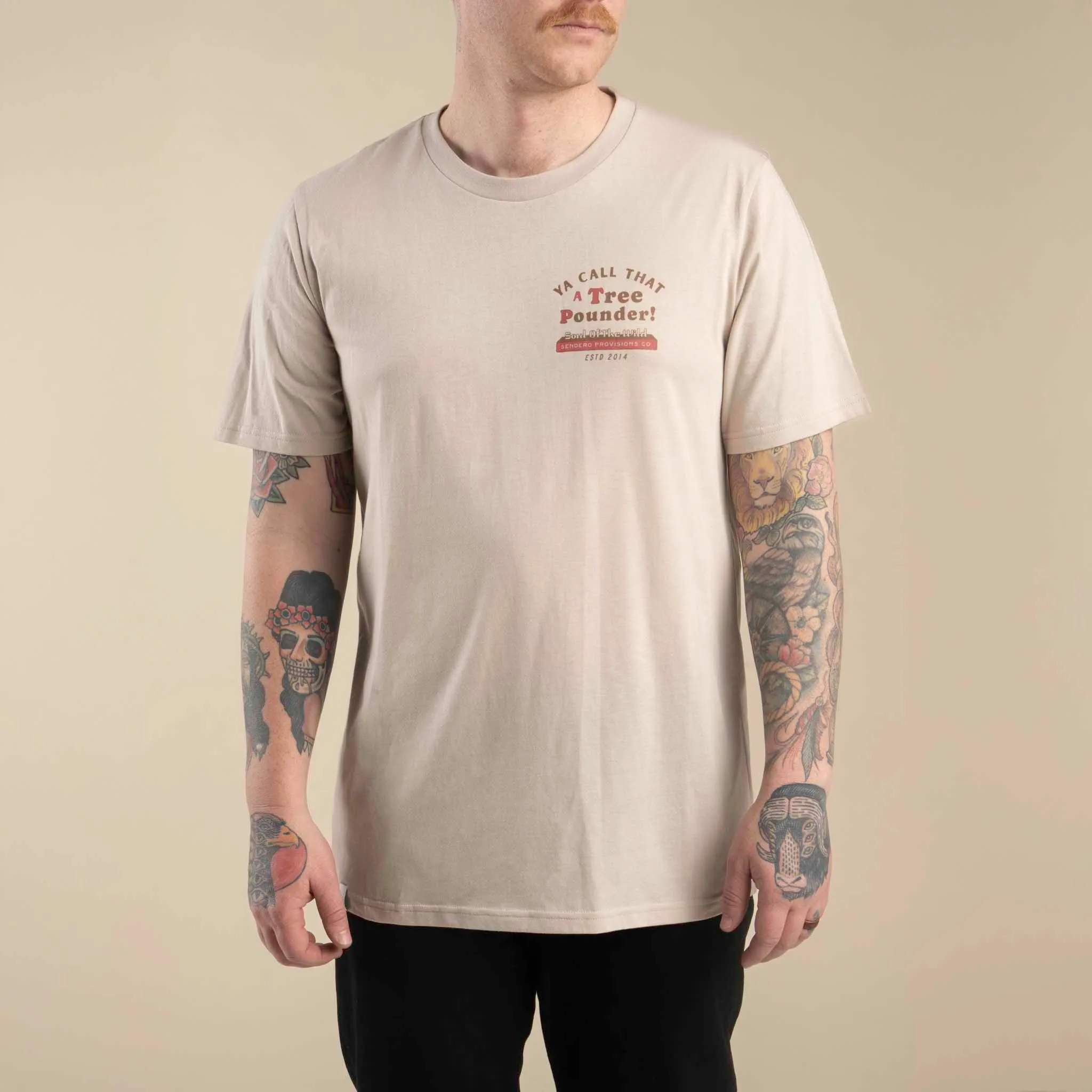 Tree Pounder T-Shirt - Sand sold by Sendero Provisions CO product image thumbnail 4