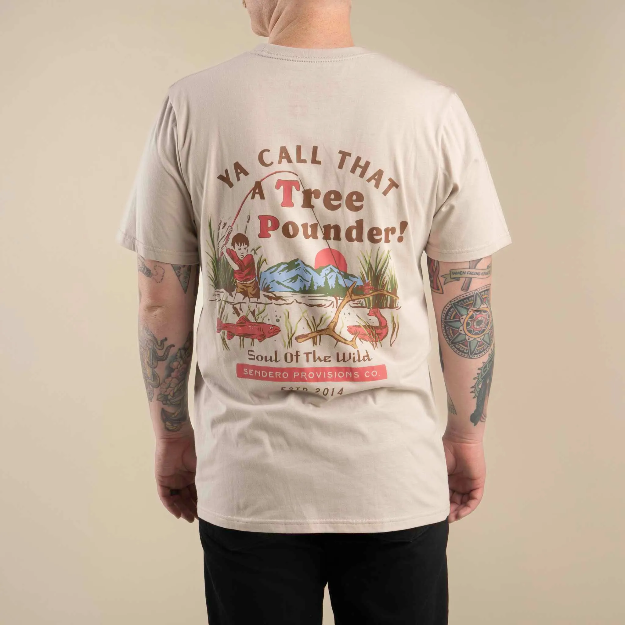 Tree Pounder T-Shirt - Sand sold by Sendero Provisions CO product image thumbnail 2