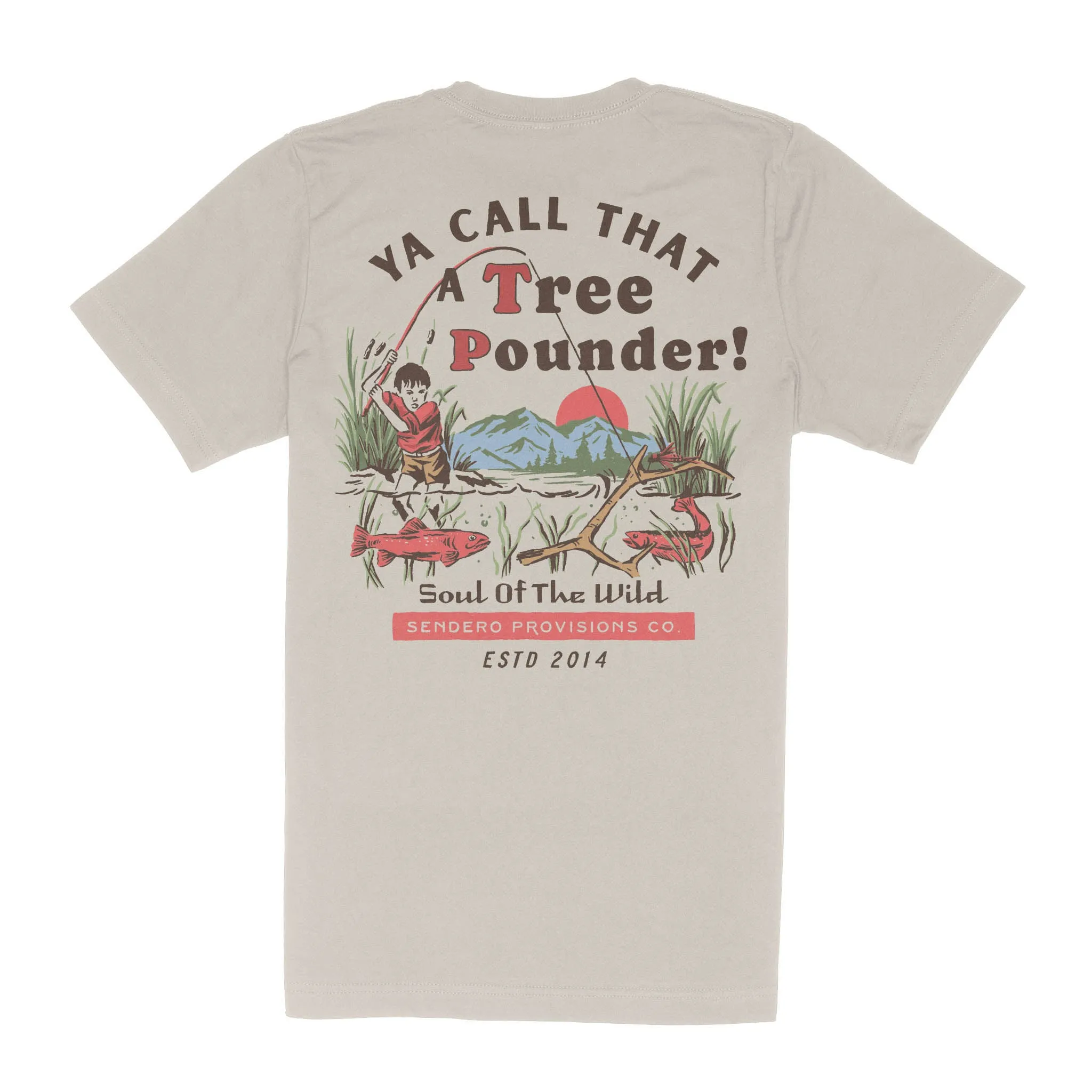 Tree Pounder T-Shirt - Sand sold by Sendero Provisions CO