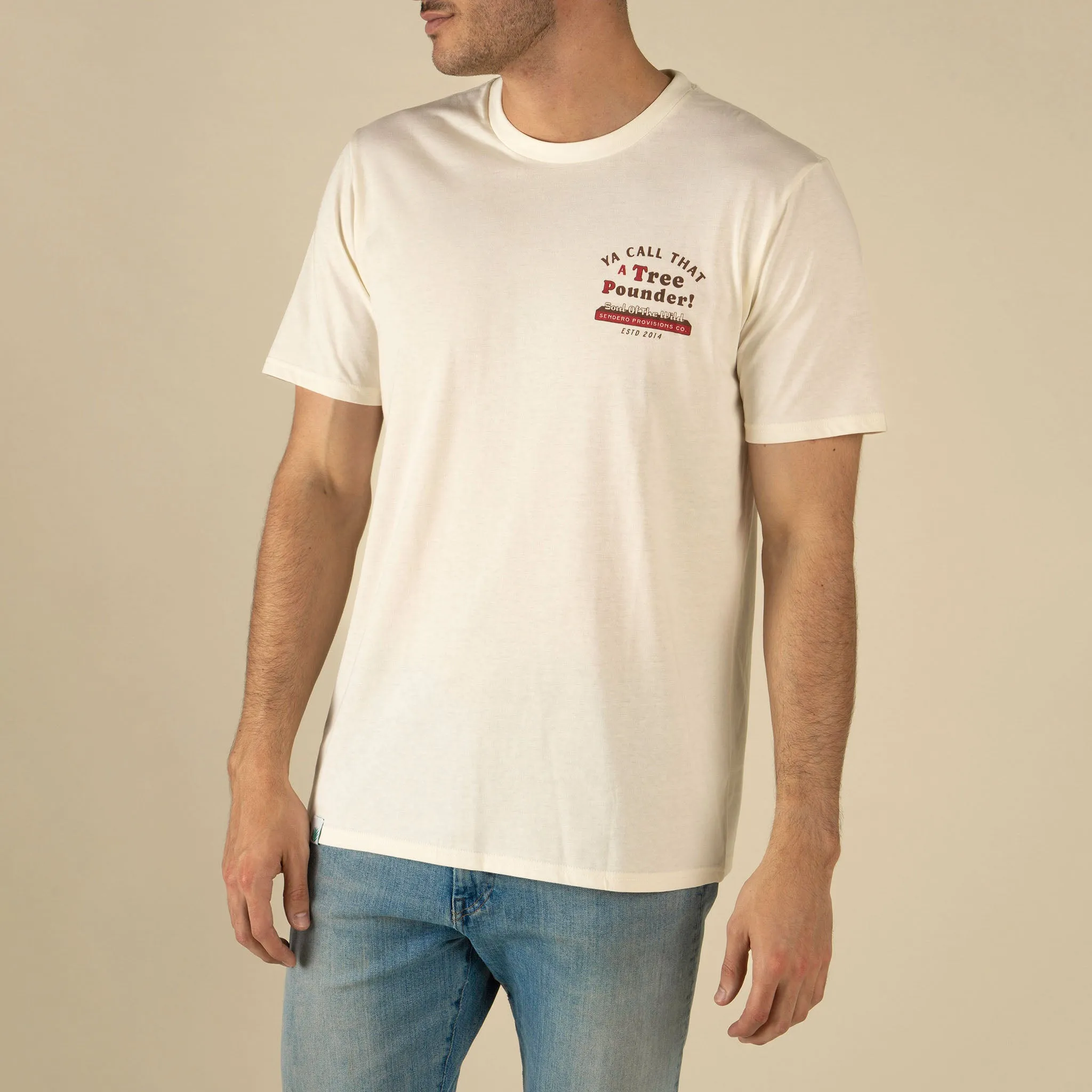 Tree Pounder T-Shirt - Vintage White sold by Sendero Provisions CO product image thumbnail 4