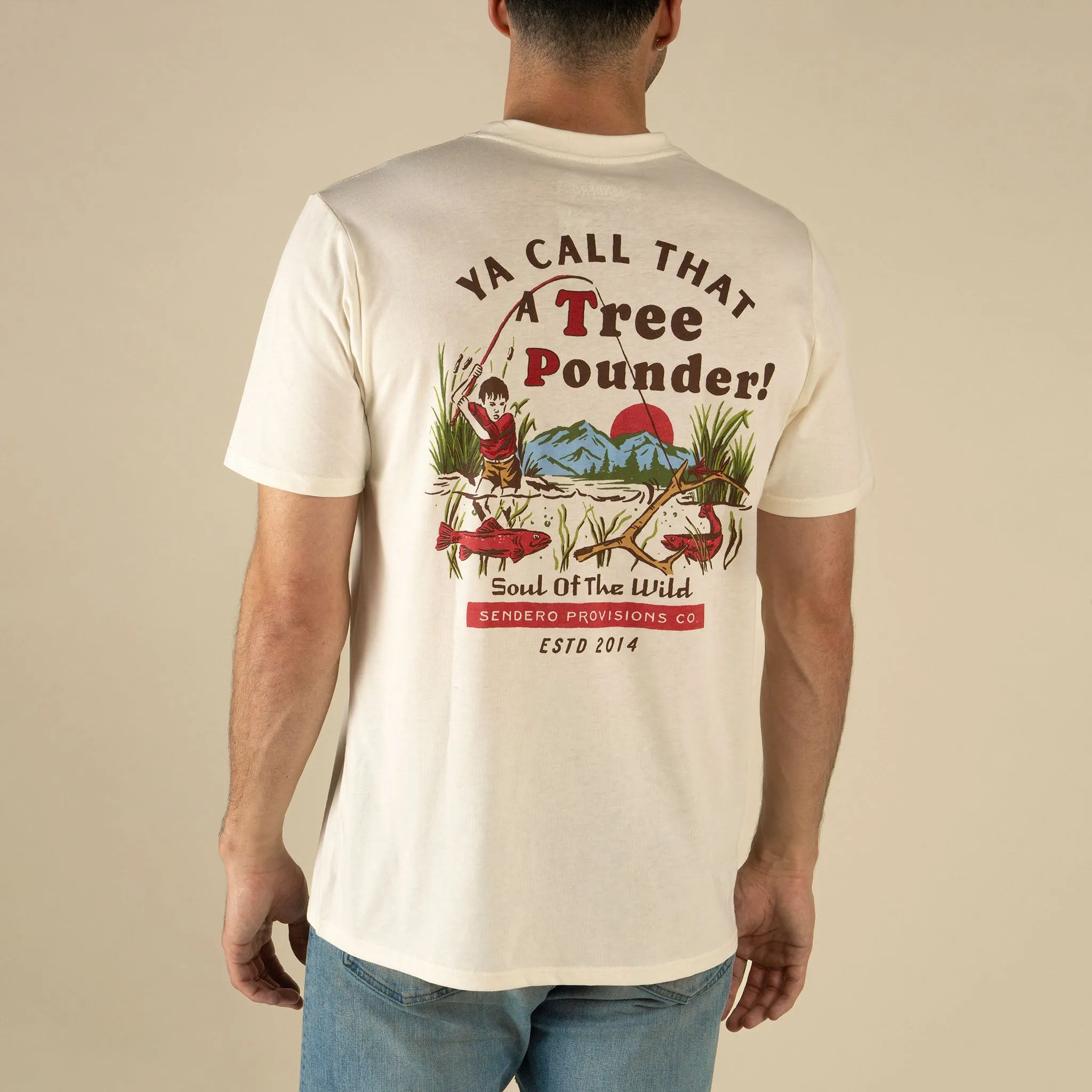 Tree Pounder T-Shirt - Vintage White sold by Sendero Provisions CO product image thumbnail 2