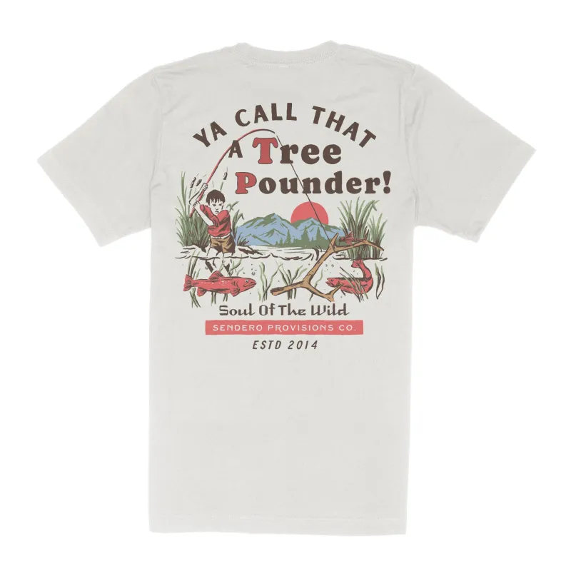 Tree Pounder T-Shirt - Vintage White made by Sendero Provisions CO