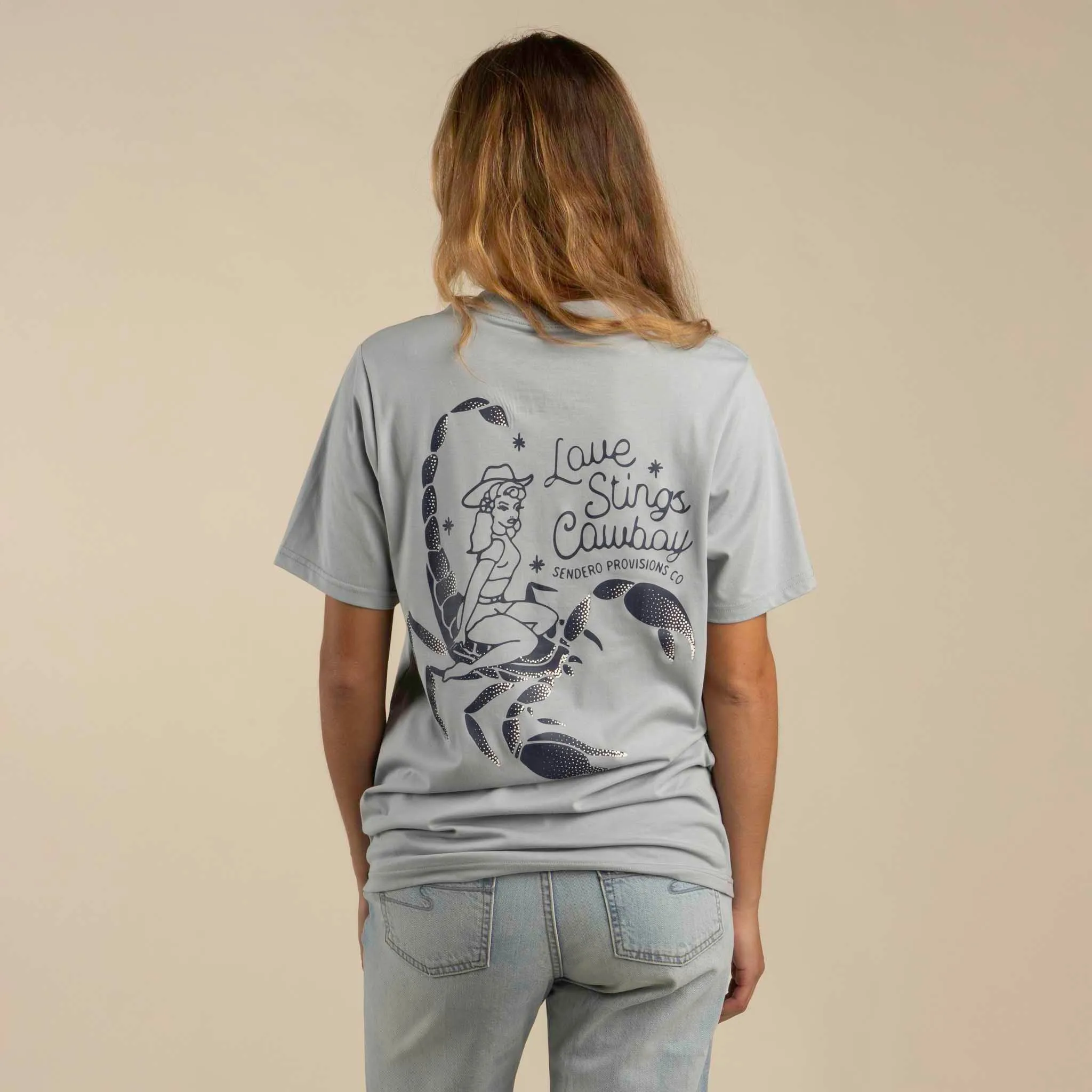 Love Stings T-Shirt - Big Sky Blue sold by Sendero Provisions CO product image thumbnail 5