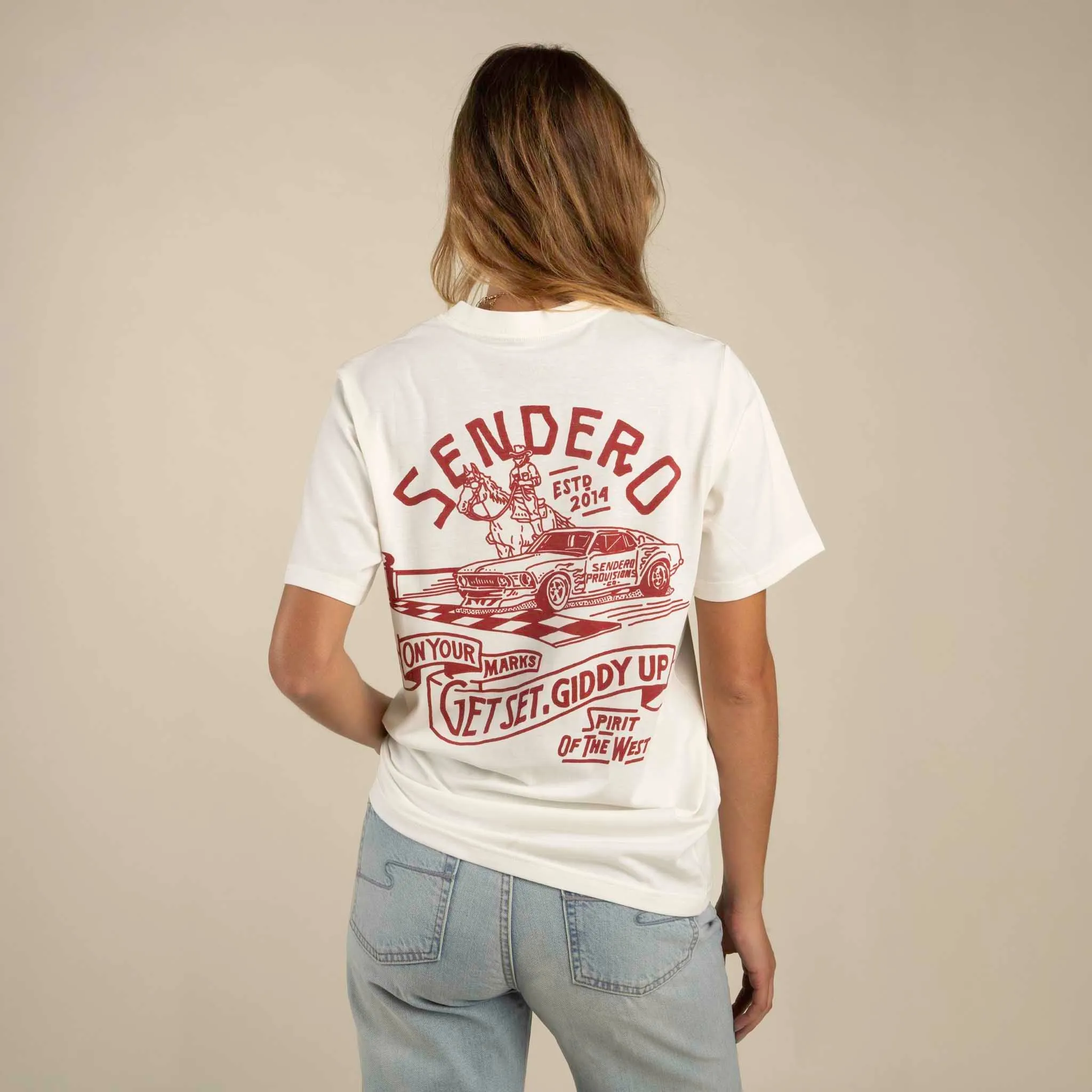 Giddy Up T-Shirt - Vintage White sold by Sendero Provisions CO product image thumbnail 2