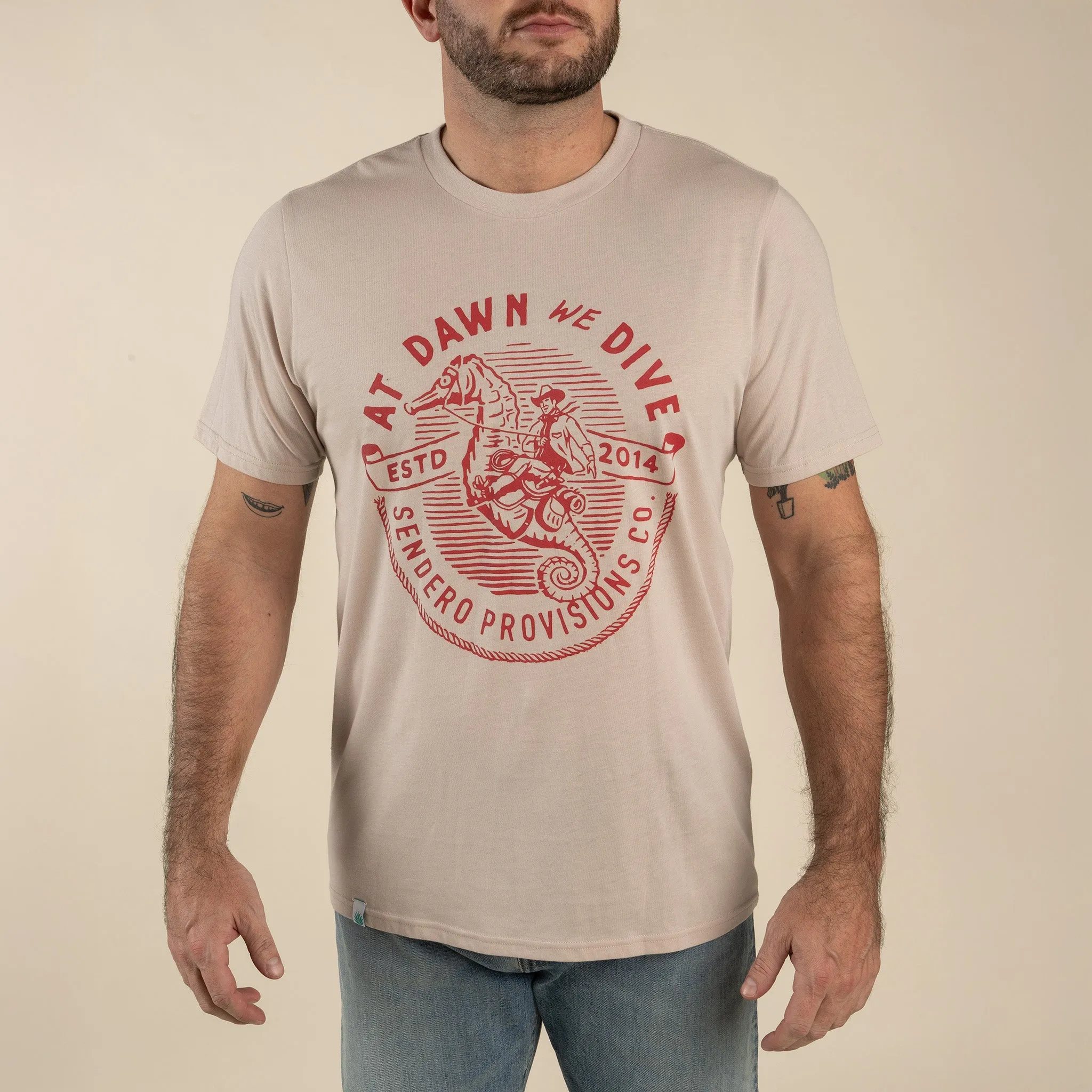 We Dive T-Shirt - Sand sold by Sendero Provisions CO product image thumbnail 2
