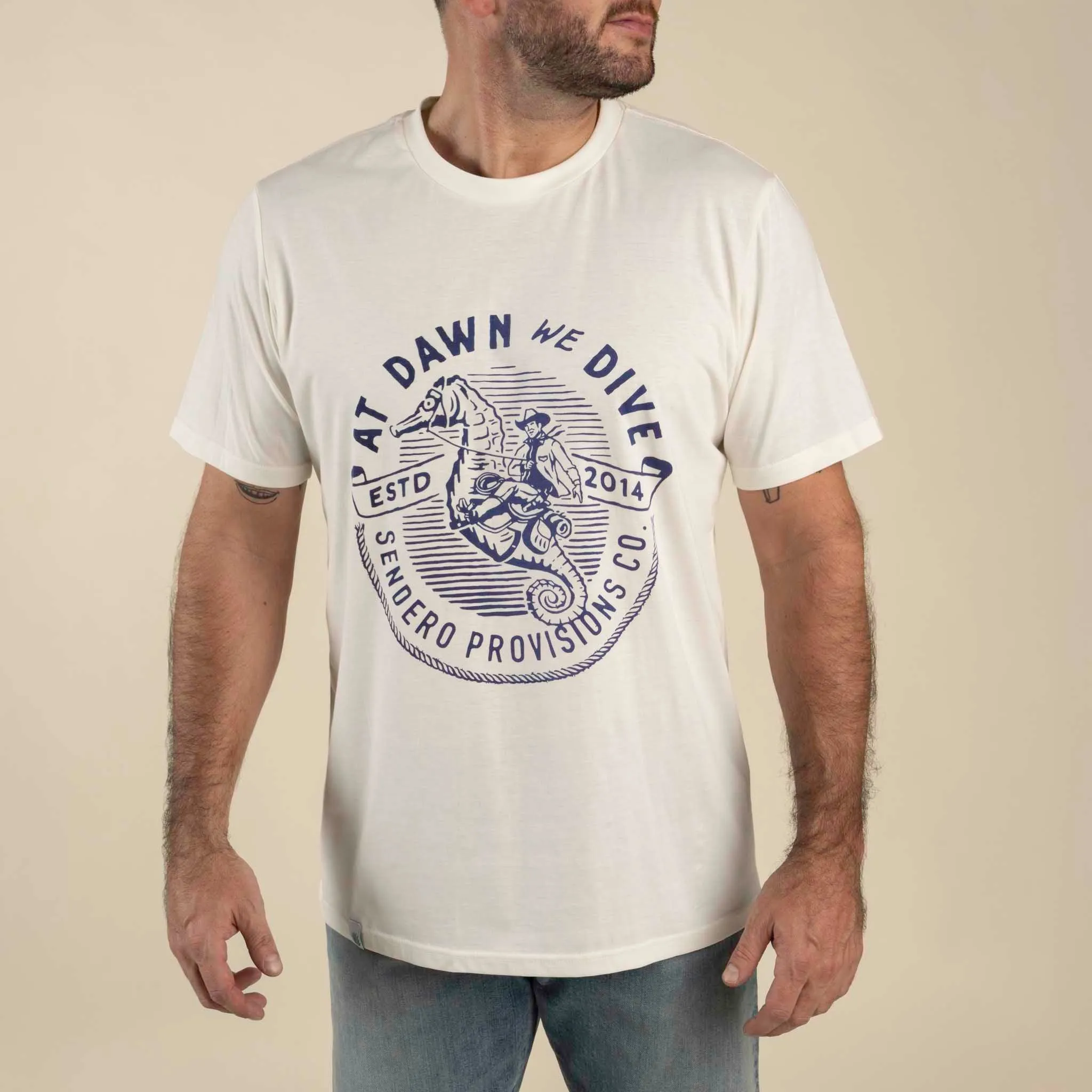 We Dive T-Shirt - Vintage White sold by Sendero Provisions CO product image thumbnail 2