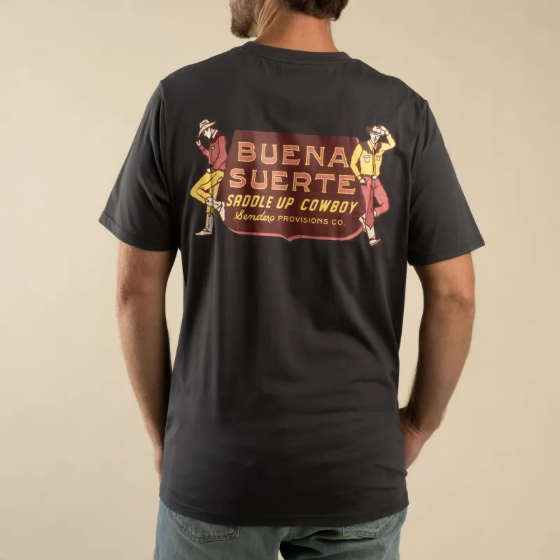 Buena Suerte T-Shirt - Charcoal made by Sendero Provisions CO