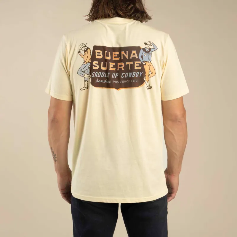 Buena Suerte T-Shirt - Cream made by Sendero Provisions CO