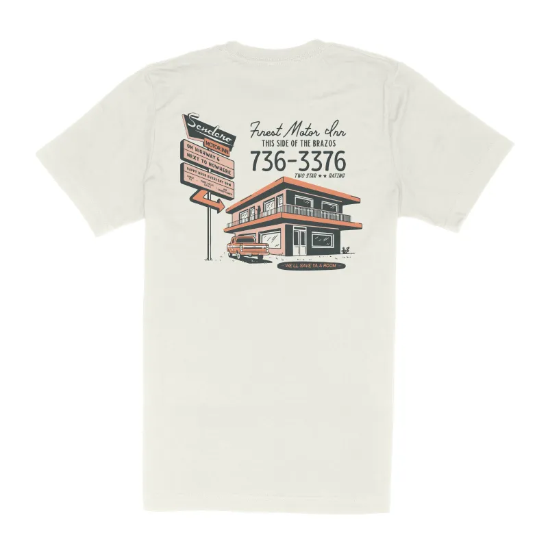 Motor Inn T-Shirt - Vintage White made by Sendero Provisions CO