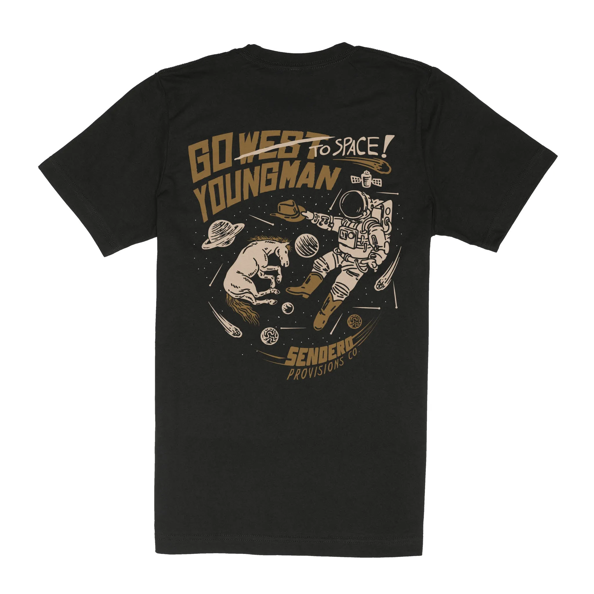 To Space T-Shirt - Black sold by Sendero Provisions CO product image thumbnail 3