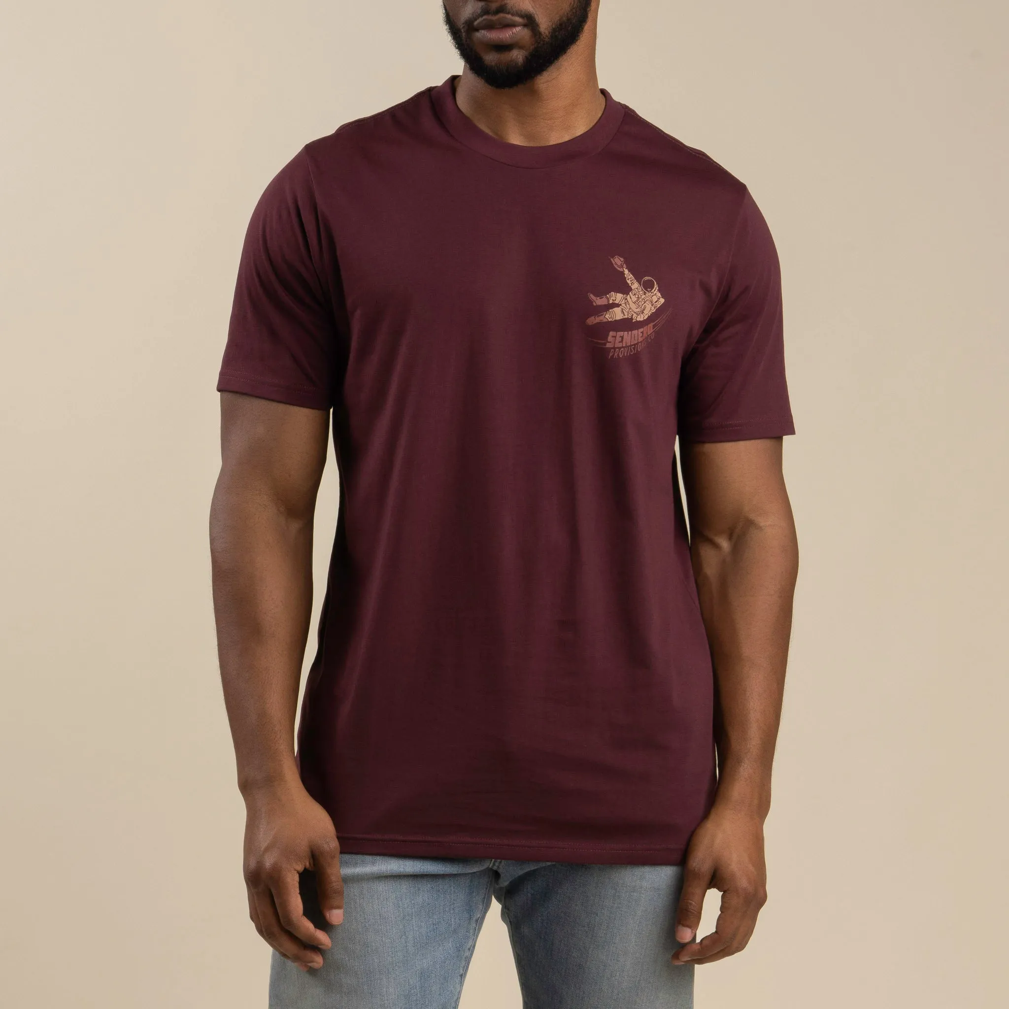To Space T-Shirt - Burgundy sold by Sendero Provisions CO product image thumbnail 2