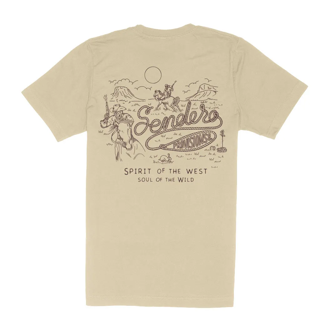 Skeleton Riders T-Shirt - Cream sold by Sendero Provisions CO