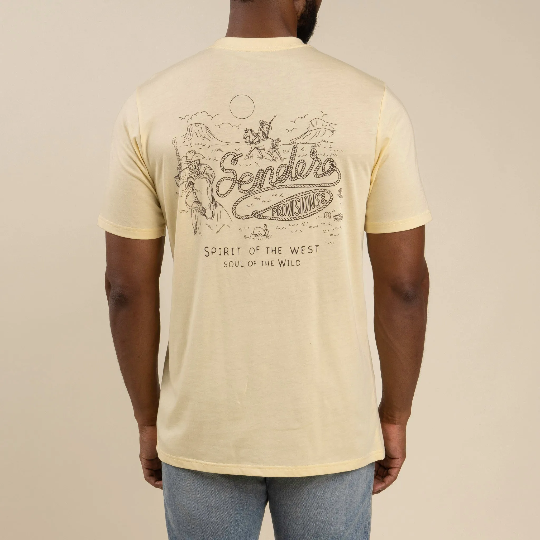 Skeleton Riders T-Shirt - Cream sold by Sendero Provisions CO product image thumbnail 2