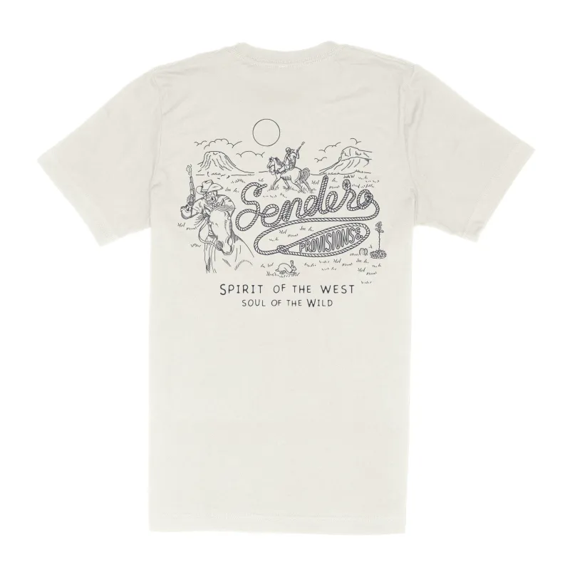 Skeleton Riders T-Shirt - Vintage White made by Sendero Provisions CO