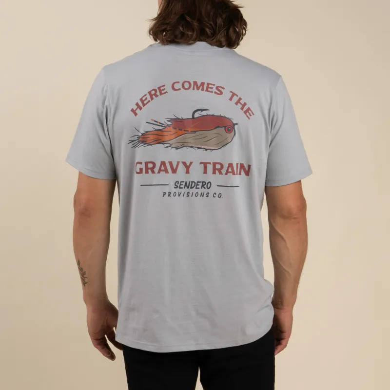 Gravy Train T-Shirt - Big Sky Blue made by Sendero Provisions CO