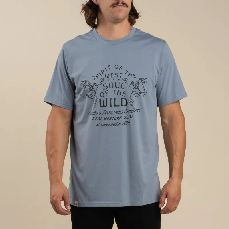 Hi-Ho T-Shirt - Washed Slate made by Sendero Provisions CO