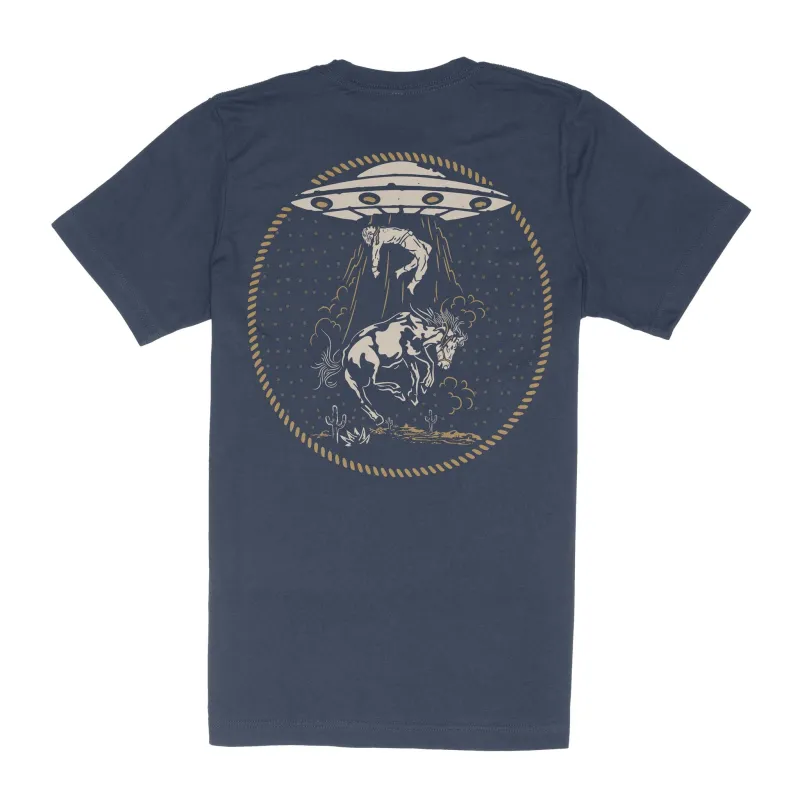Charros & Aliens T-Shirt - Navy made by Sendero Provisions CO