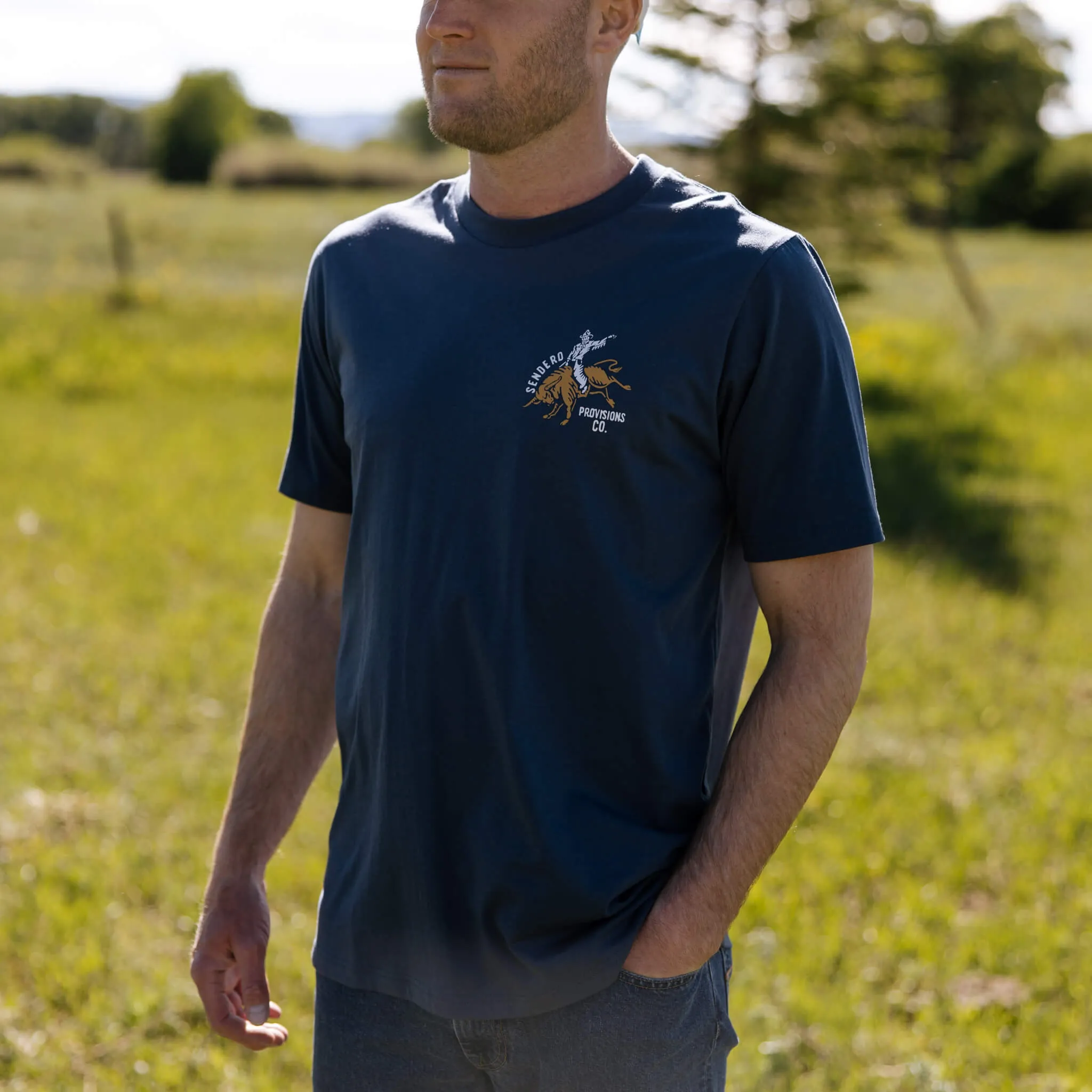 Ride or Die T-Shirt - Navy sold by Sendero Provisions CO product image thumbnail 5