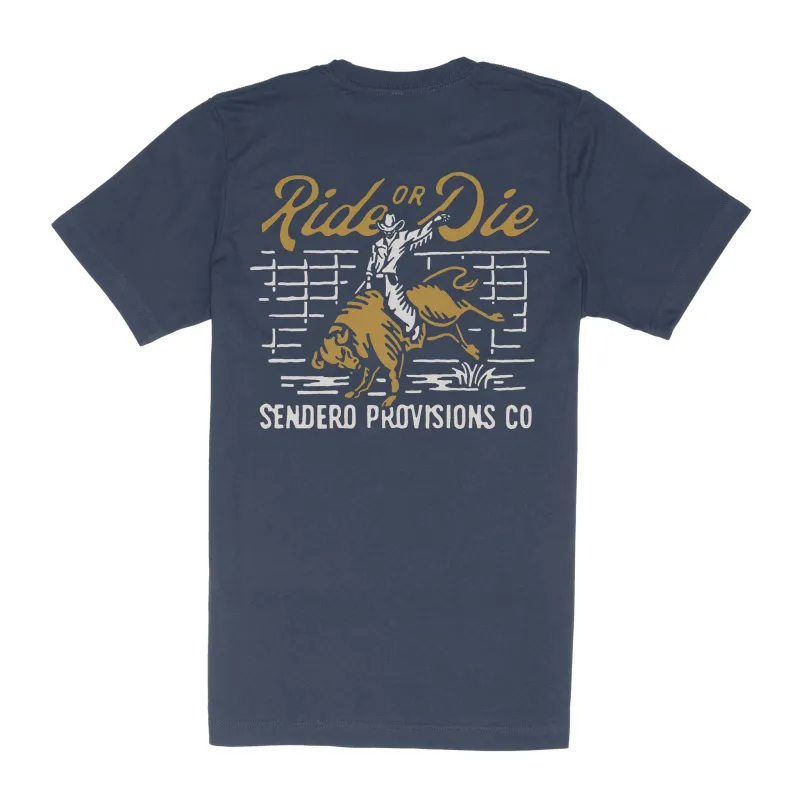 Ride or Die T-Shirt - Navy made by Sendero Provisions CO