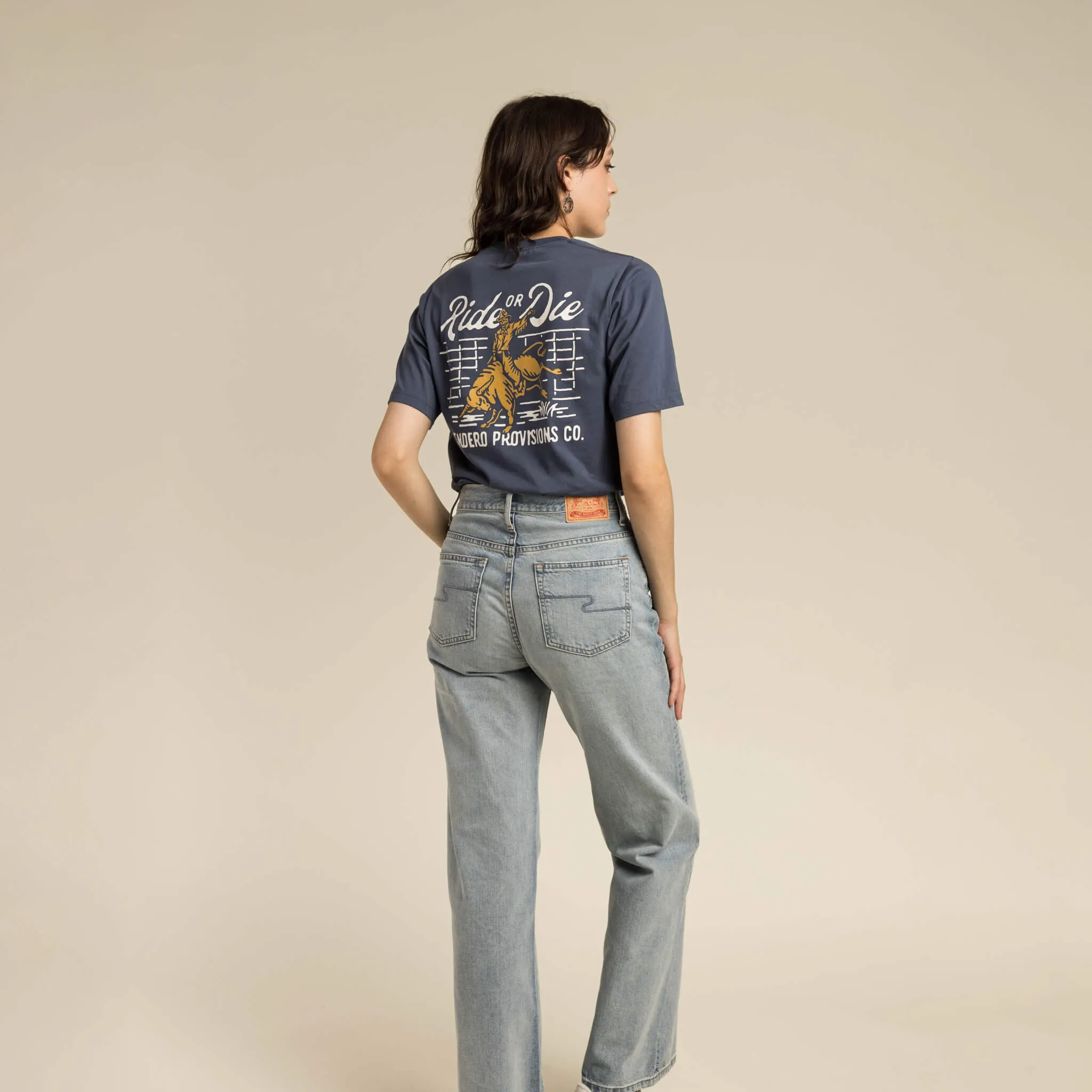 Ride or Die T-Shirt - Navy sold by Sendero Provisions CO product image thumbnail 3
