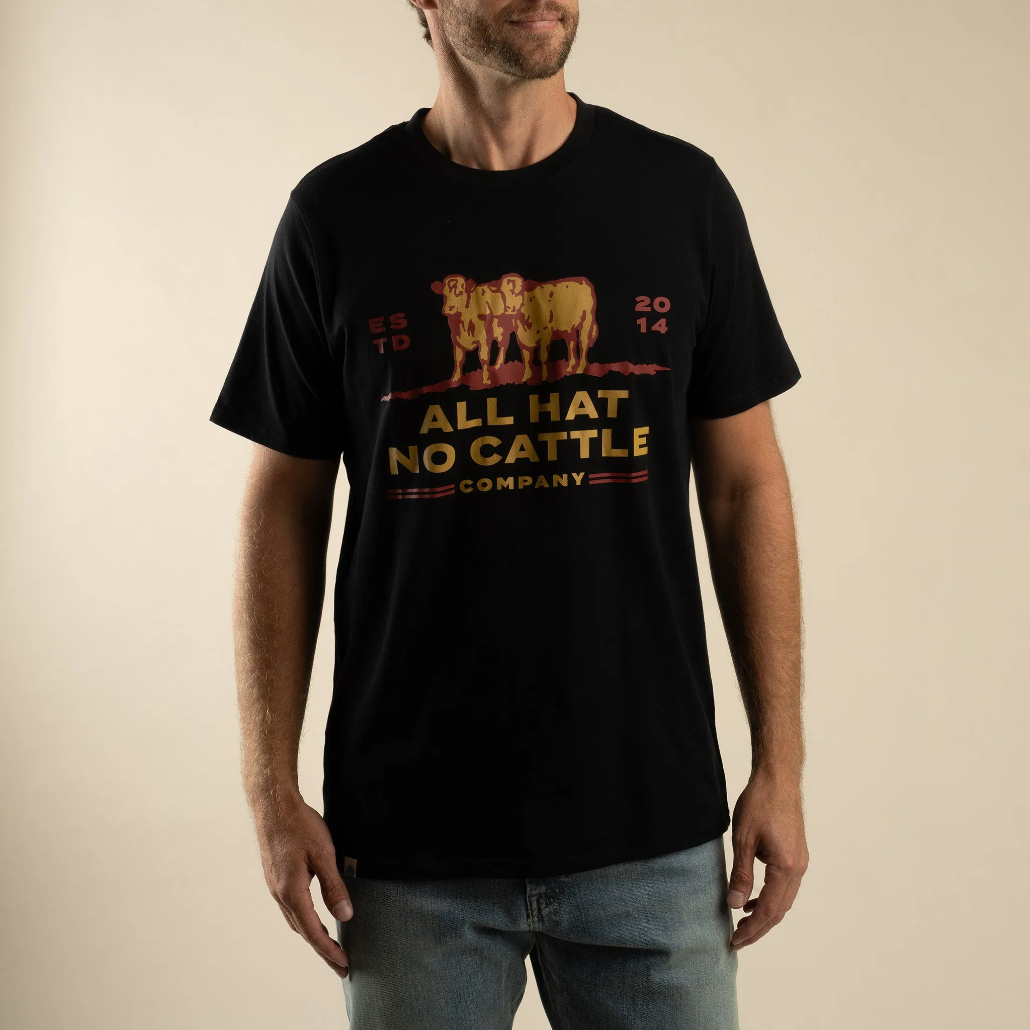 All Hat No Cattle T-Shirt - Black sold by Sendero Provisions CO product image thumbnail 2