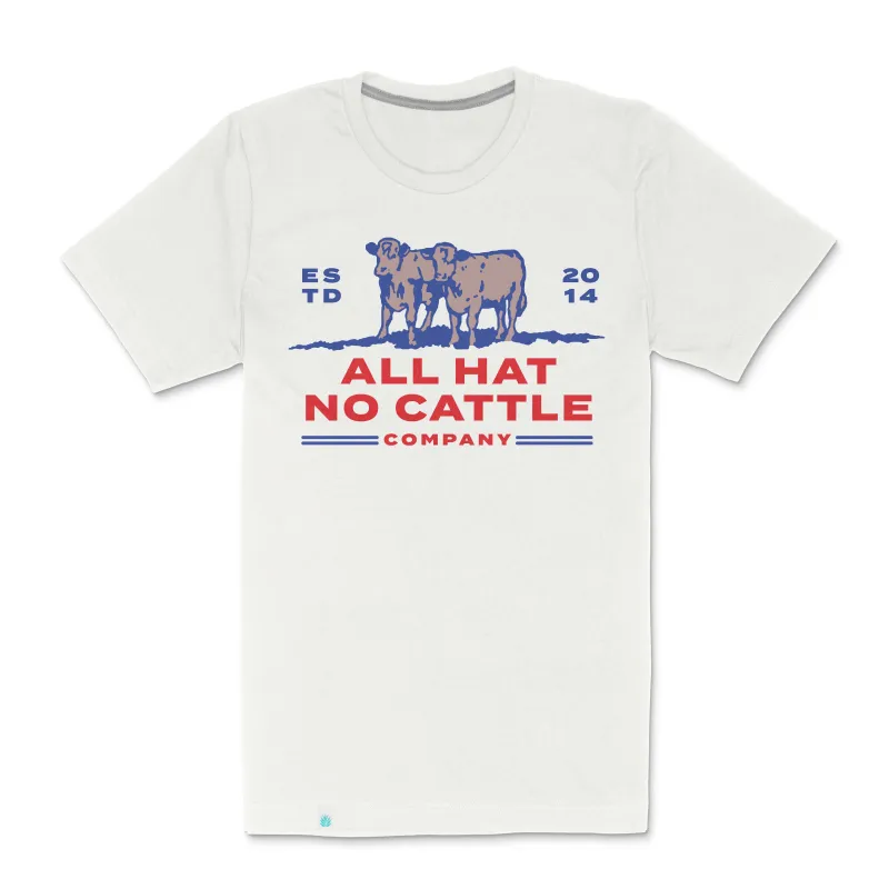 All Hat No Cattle T-Shirt - Vintage White made by Sendero Provisions CO