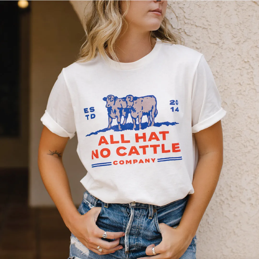 All Hat No Cattle T-Shirt - Vintage White sold by Sendero Provisions CO product image thumbnail 4
