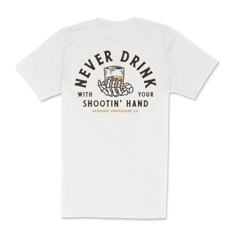 Shootin' Hand T-Shirt - Vintage White made by Sendero Provisions CO