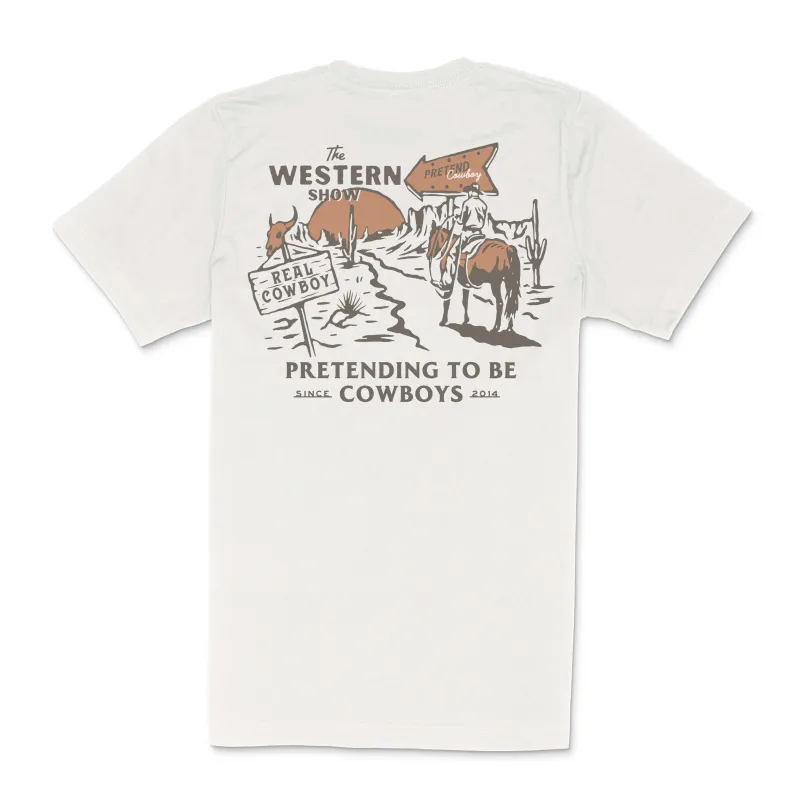Western Show T-Shirt - Vintage White made by Sendero Provisions CO