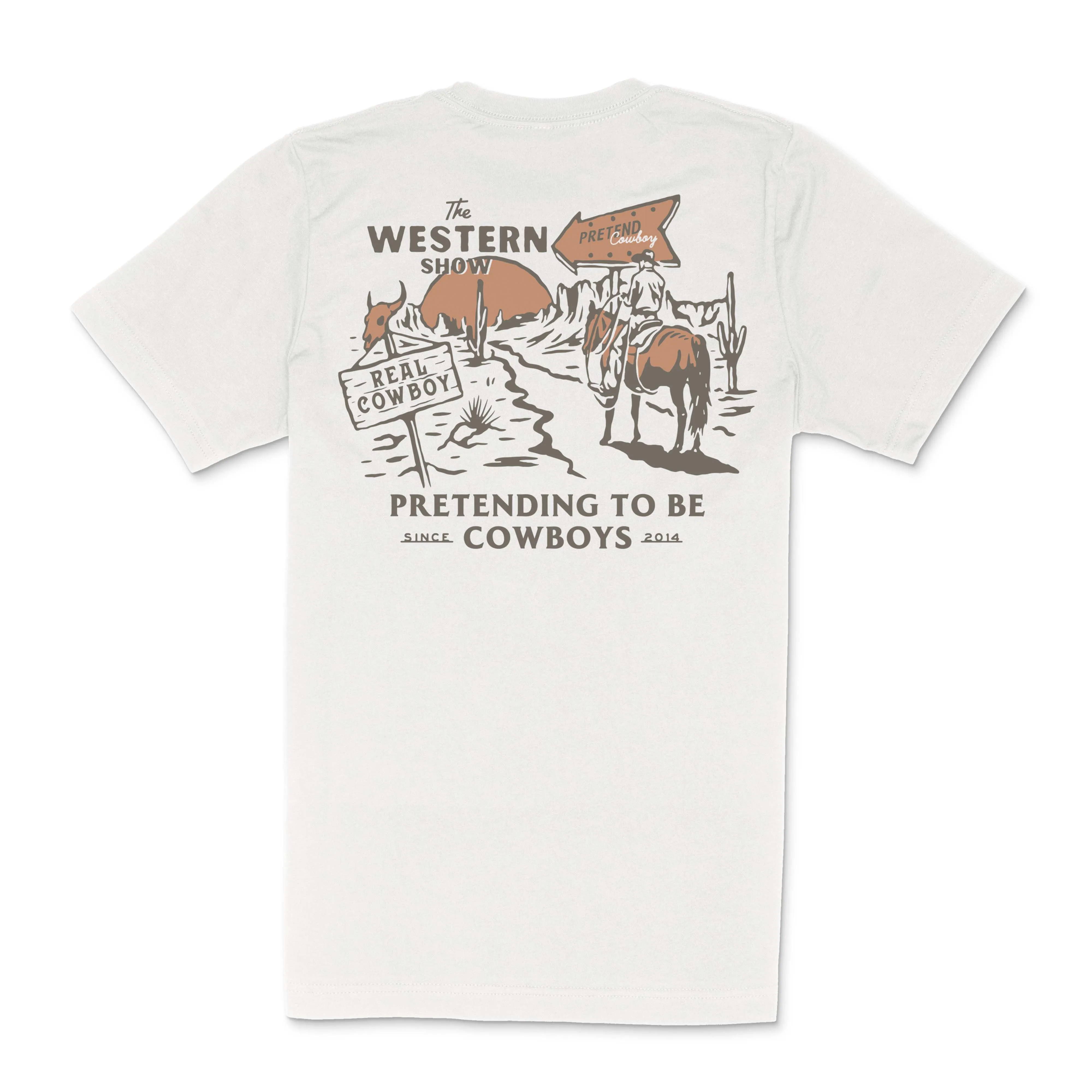 Western Show T-Shirt - Vintage White sold by Sendero Provisions CO