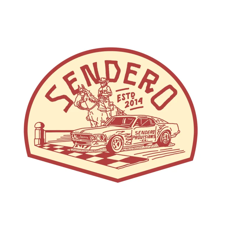 Giddy Up Sticker - White made by Sendero Provisions CO