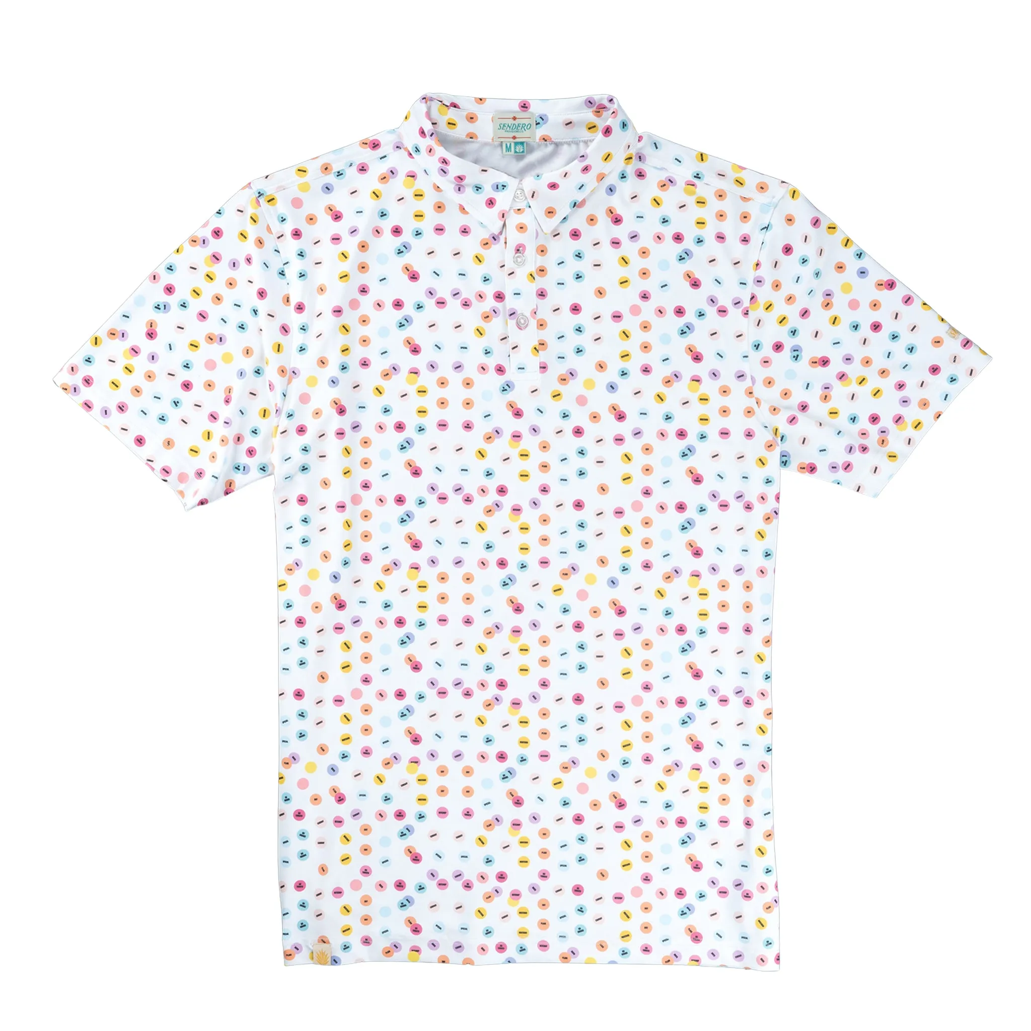 High Noon Performance Polo - WhataDots Print sold by Sendero Provisions CO