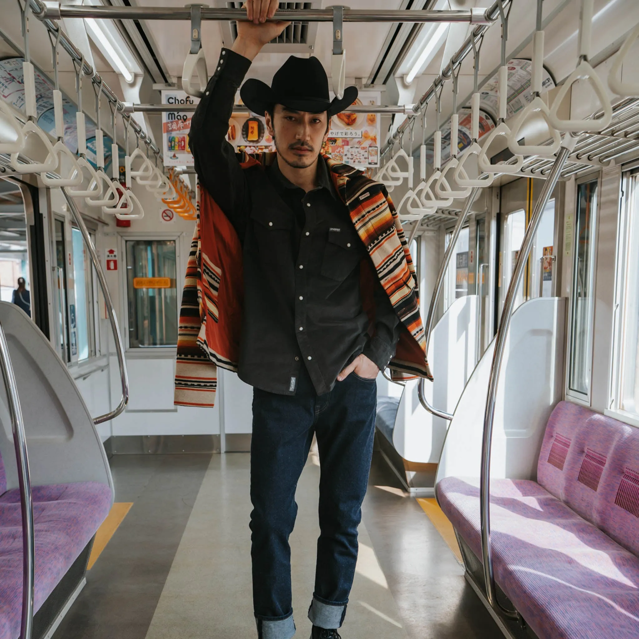 The Wyatt Pearl Snap Long Sleeve Corduroy Shirt - Charcoal sold by Sendero Provisions CO product image thumbnail 2