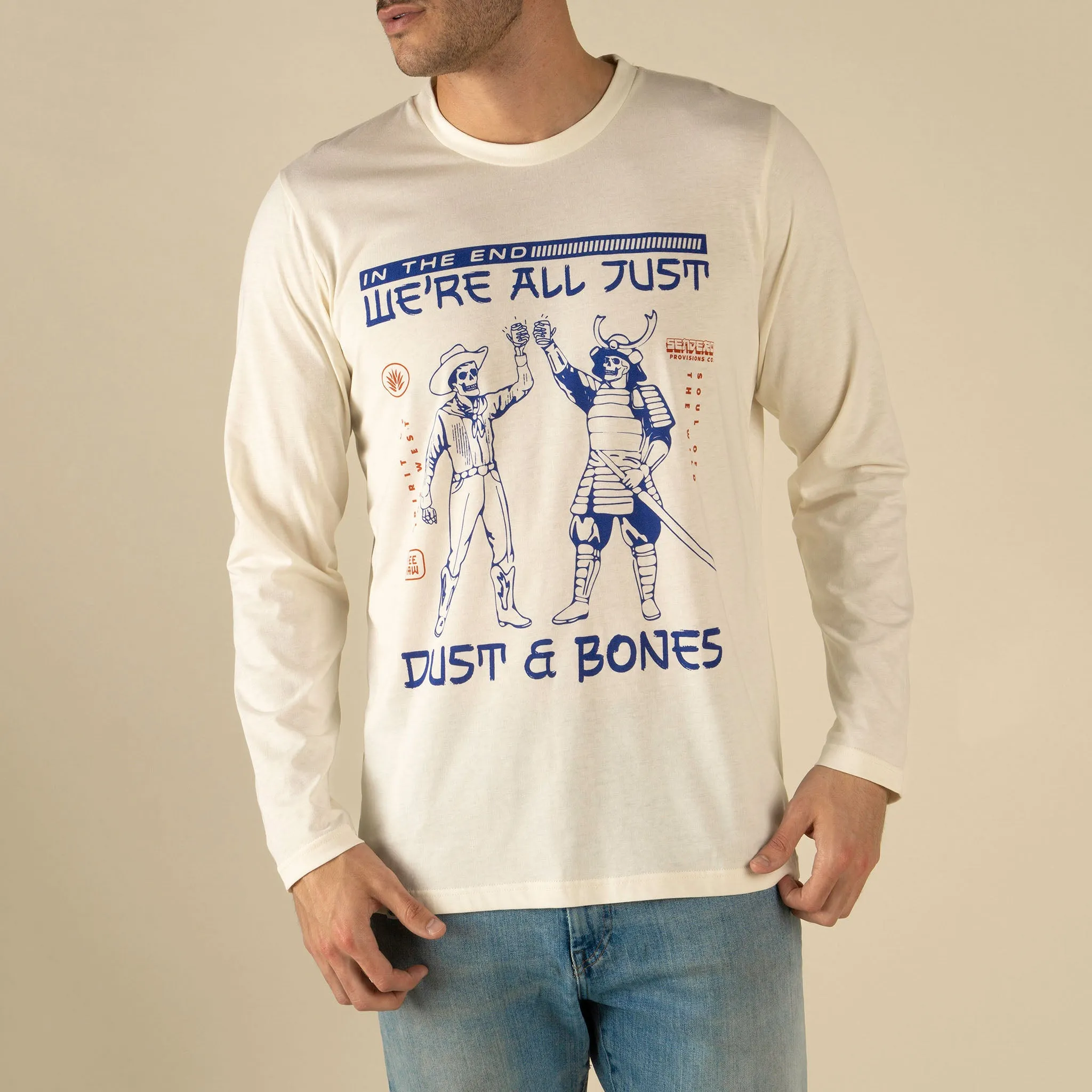 Dust & Bones Long Sleeve T-Shirt - Vintage White sold by Sendero Provisions CO product image thumbnail 3