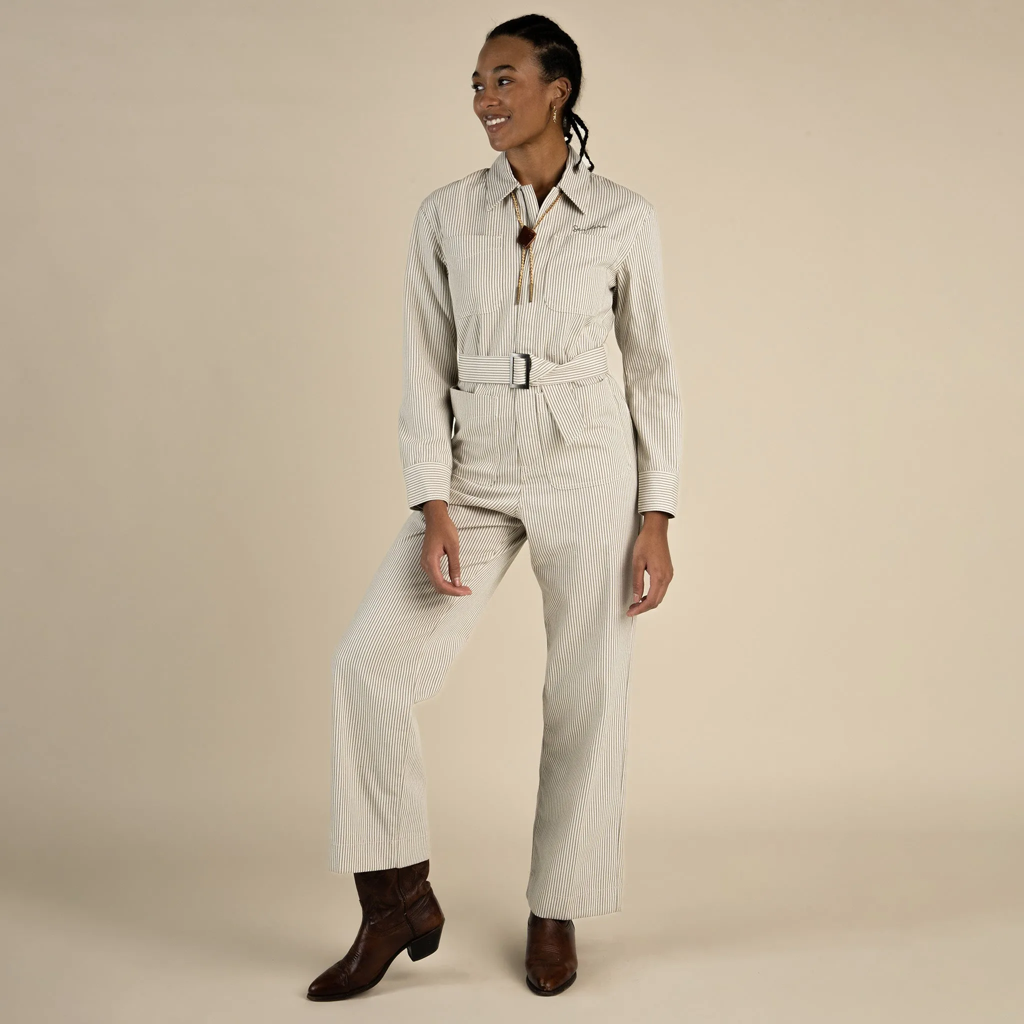 Margot Jumpsuit - Gray Hickory sold by Sendero Provisions CO product image thumbnail 4