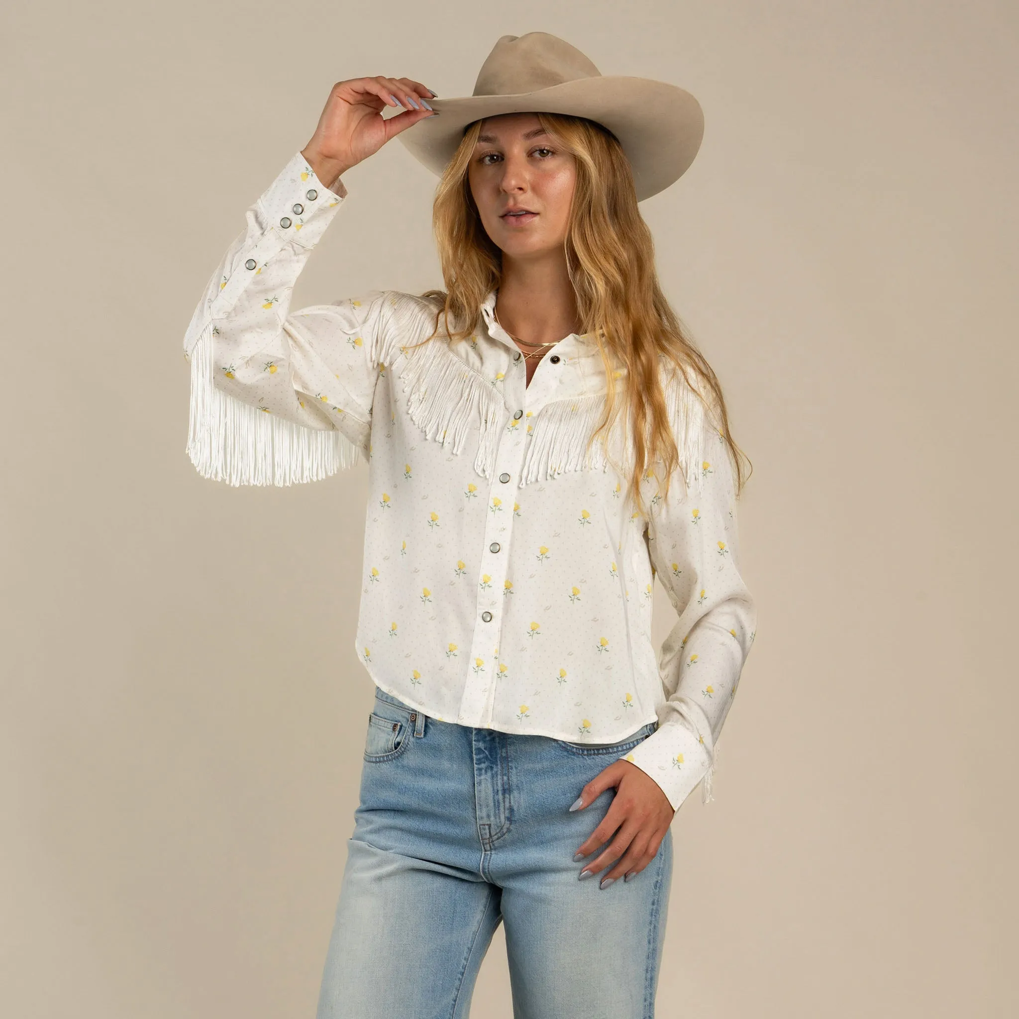 June Women's Blouse - Texas Rose Print sold by Sendero Provisions CO