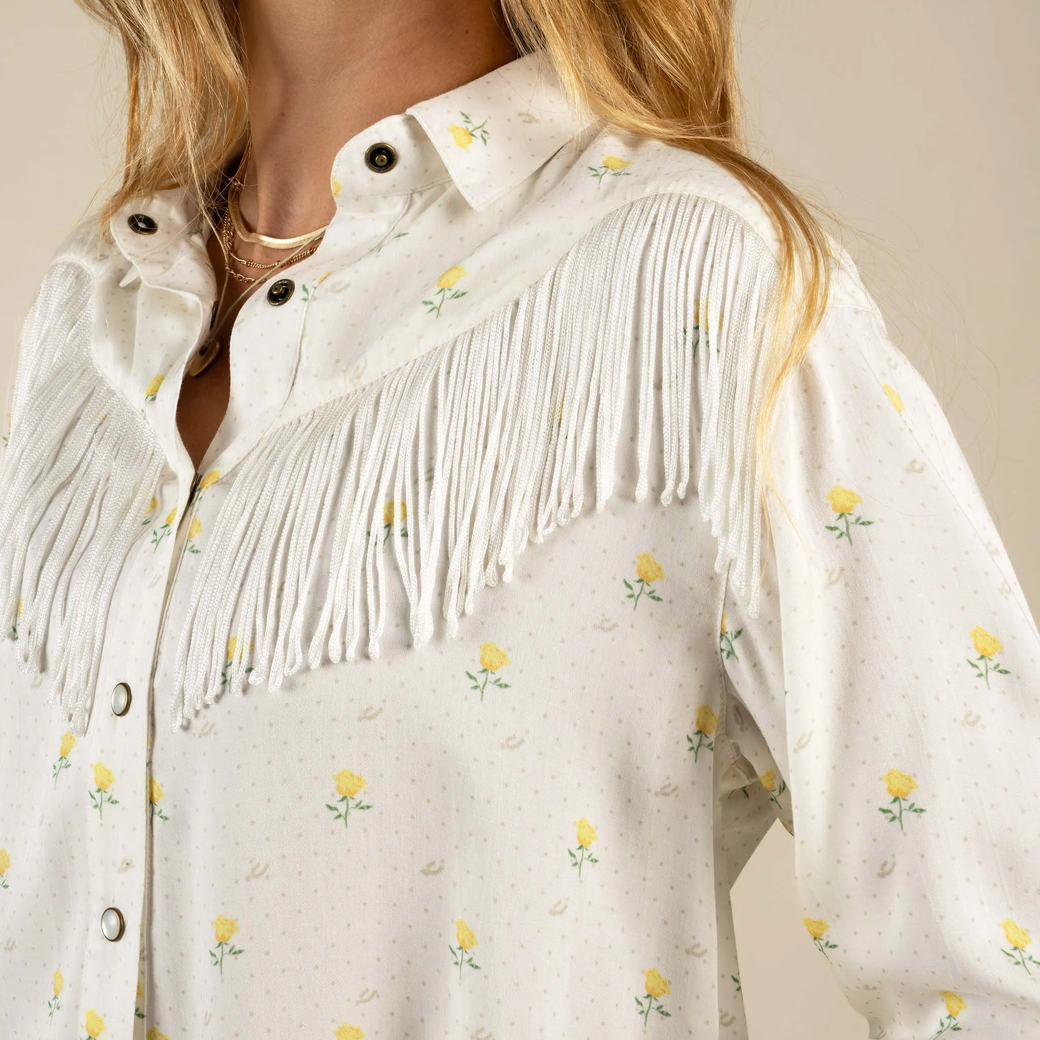 June Women's Blouse - Texas Rose Print sold by Sendero Provisions CO product image thumbnail 3