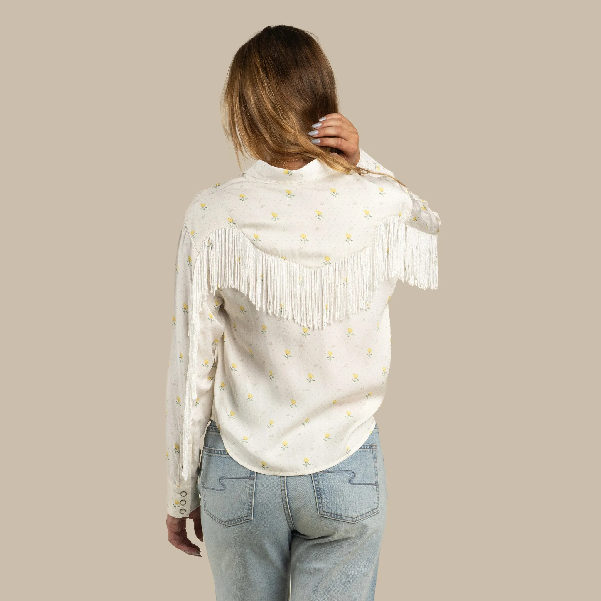 June Women's Blouse - Texas Rose Print sold by Sendero Provisions CO product image thumbnail 4