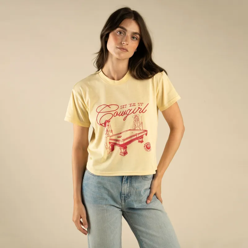 Set 'Em Up Boxy Tee - Cream made by Sendero Provisions CO