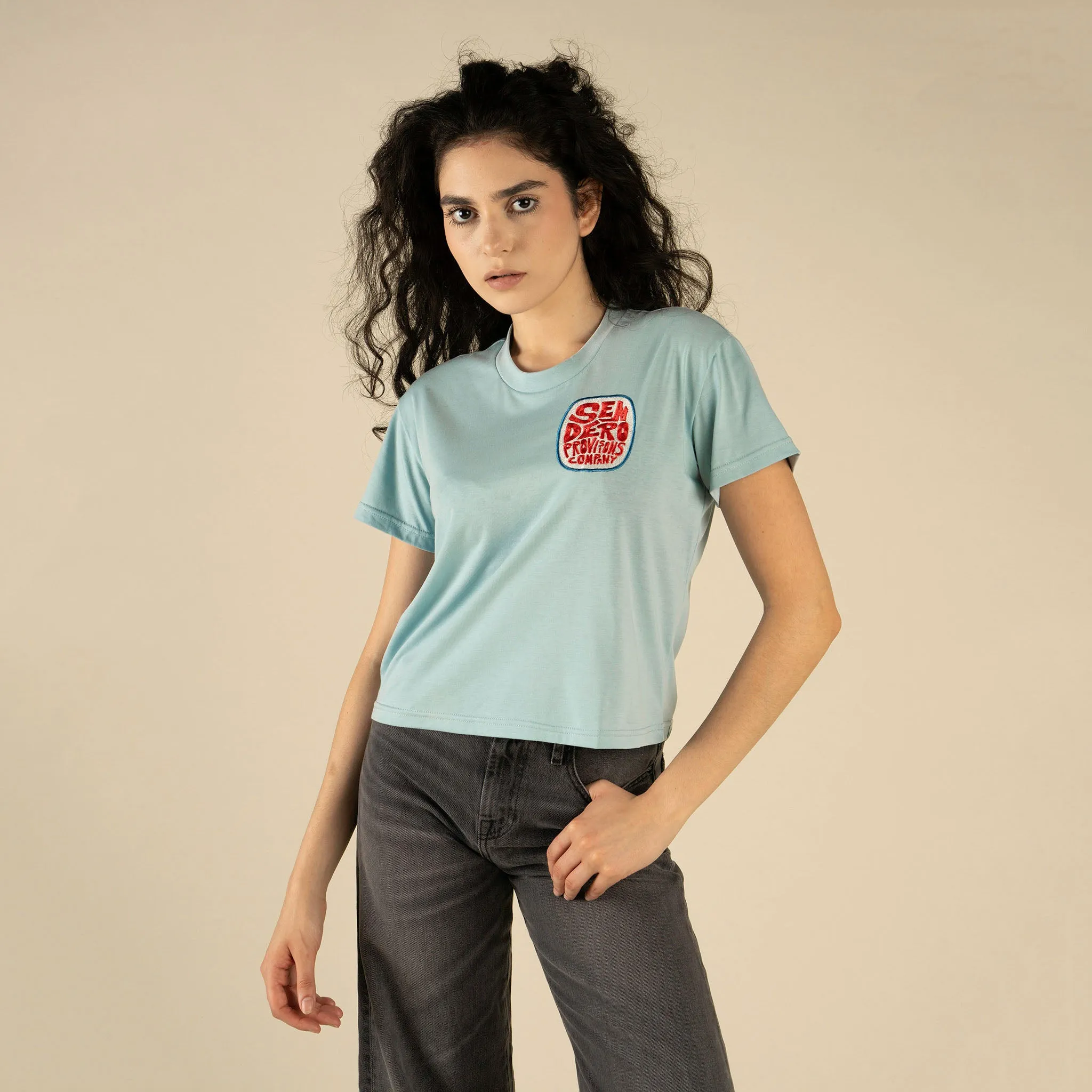 Sendero Retro Boxy Tee - Sterling Blue sold by Sendero Provisions CO