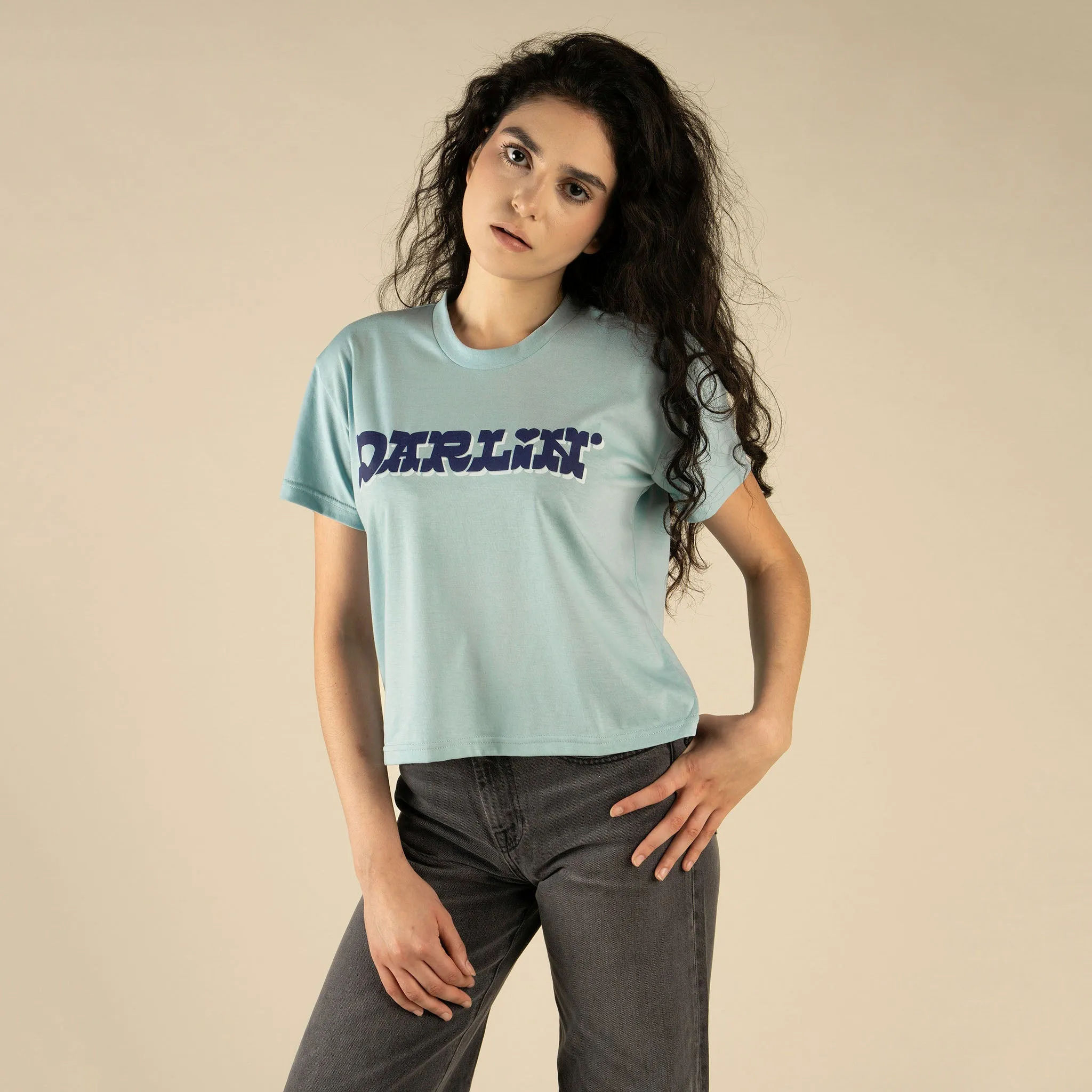 Darlin Boxy Tee - Sterling Blue sold by Sendero Provisions CO product image thumbnail 2