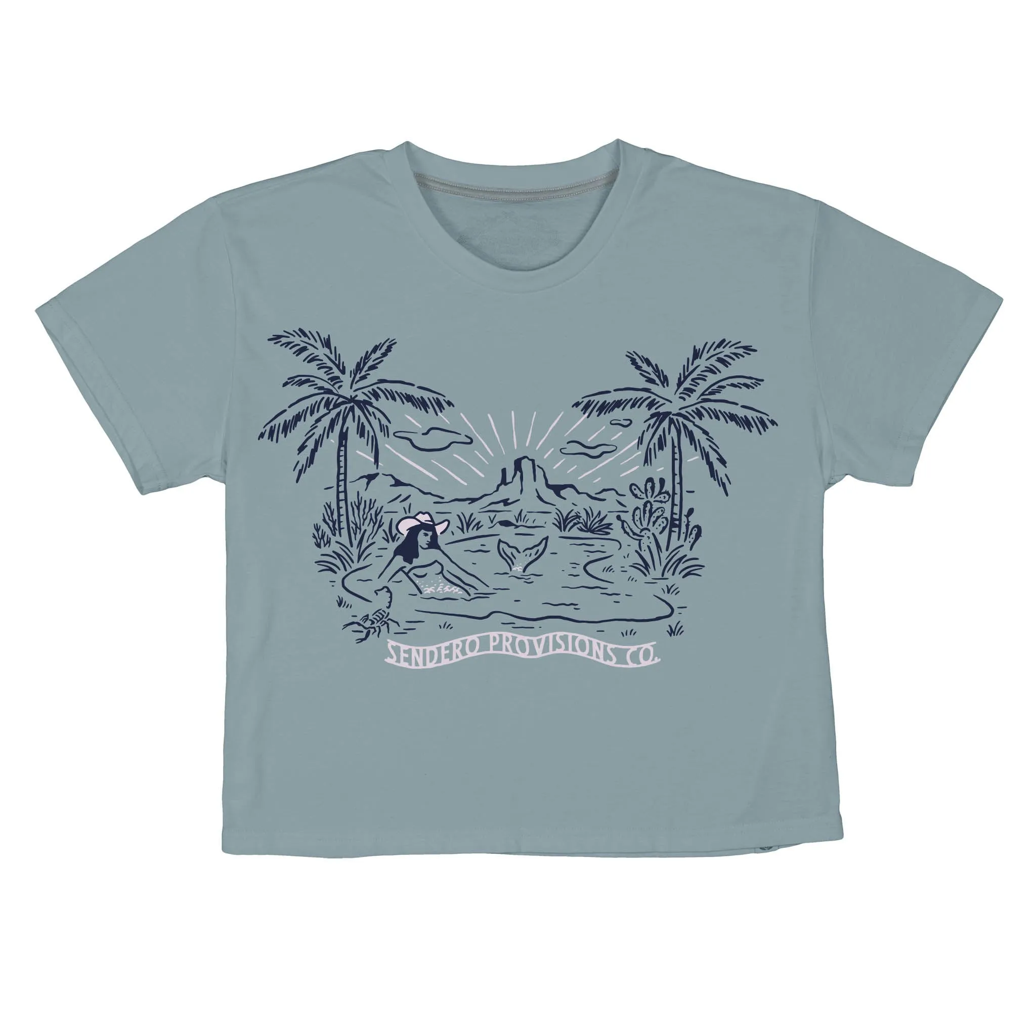 Mirage Boxy Tee - Sterling Blue sold by Sendero Provisions CO product image thumbnail 2