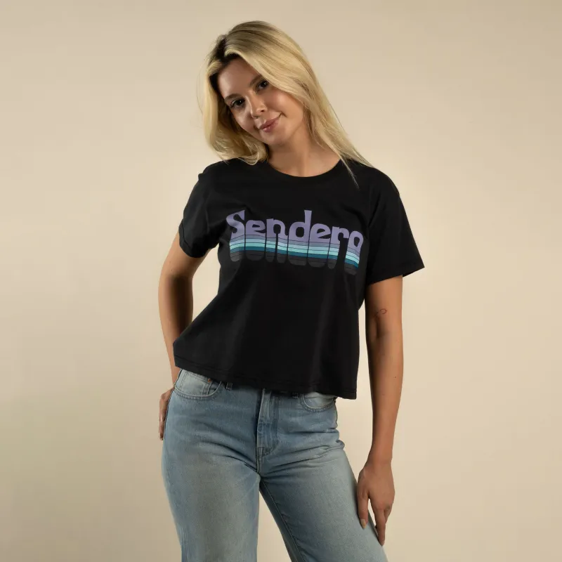 Retro Logo Boxy Tee - Blue Graphite made by Sendero Provisions CO