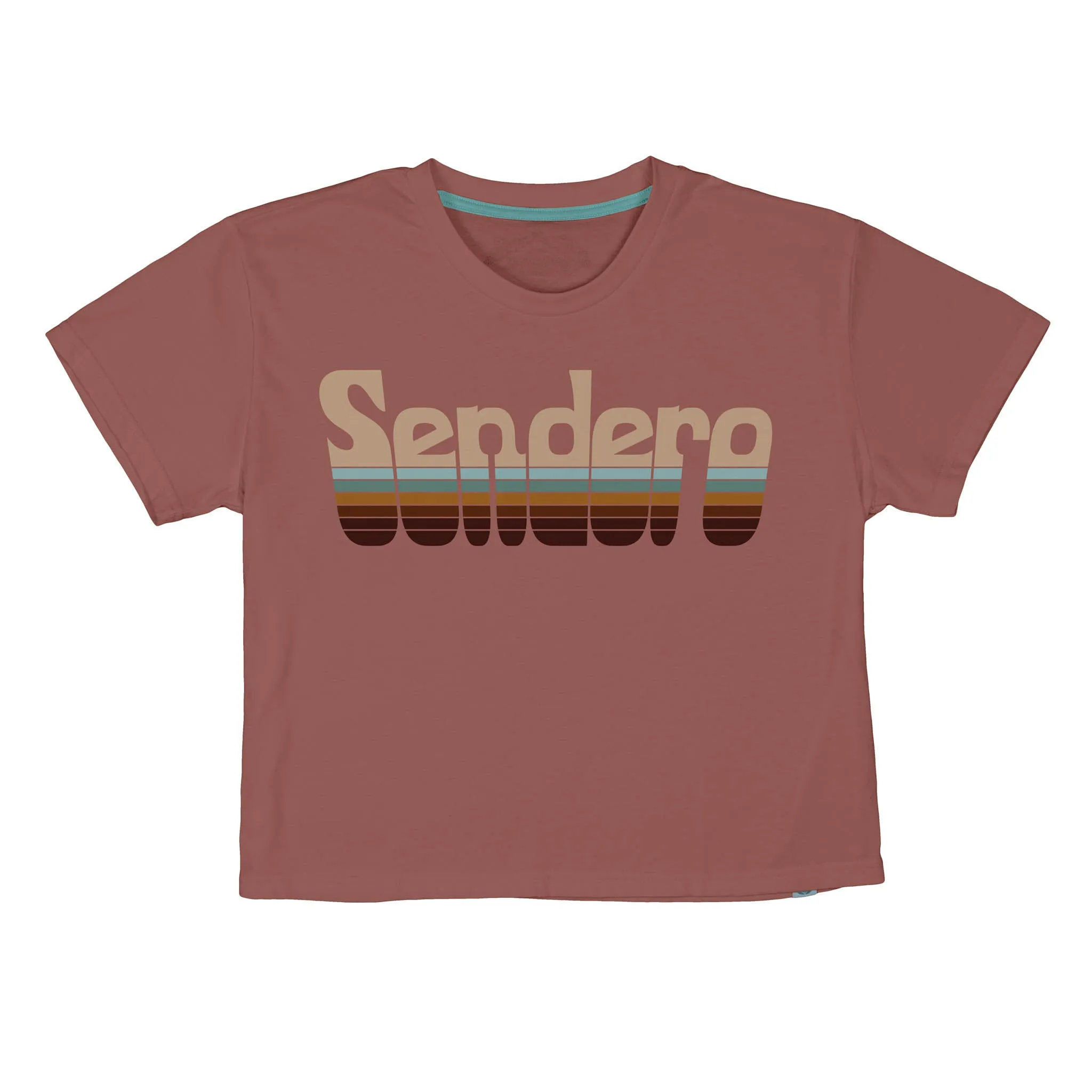 Retro Logo Boxy Tee - Dusty Mauve sold by Sendero Provisions CO product image thumbnail 3