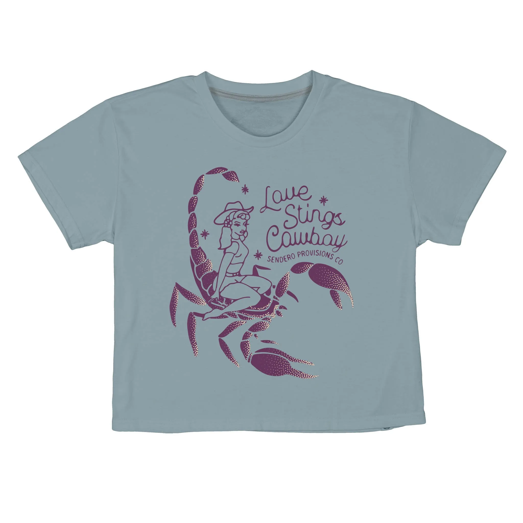 Love Stings Boxy Tee - Sterling Blue sold by Sendero Provisions CO product image thumbnail 2