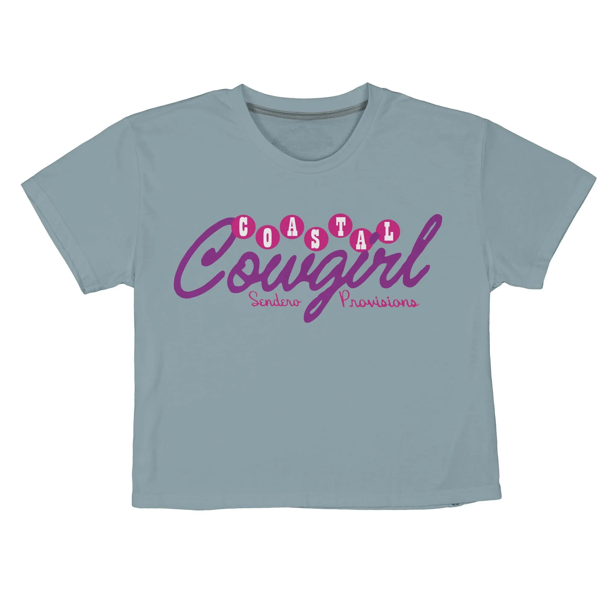 Coastal Cowgirl Boxy Tee - Sterling Blue sold by Sendero Provisions CO product image thumbnail 3